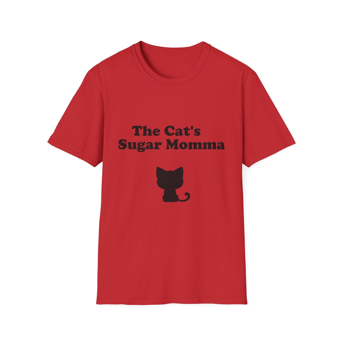 The Cat's Sugar Momma Poly Blend Crew Neck T-Shirt - Perfect for Cat Lovers