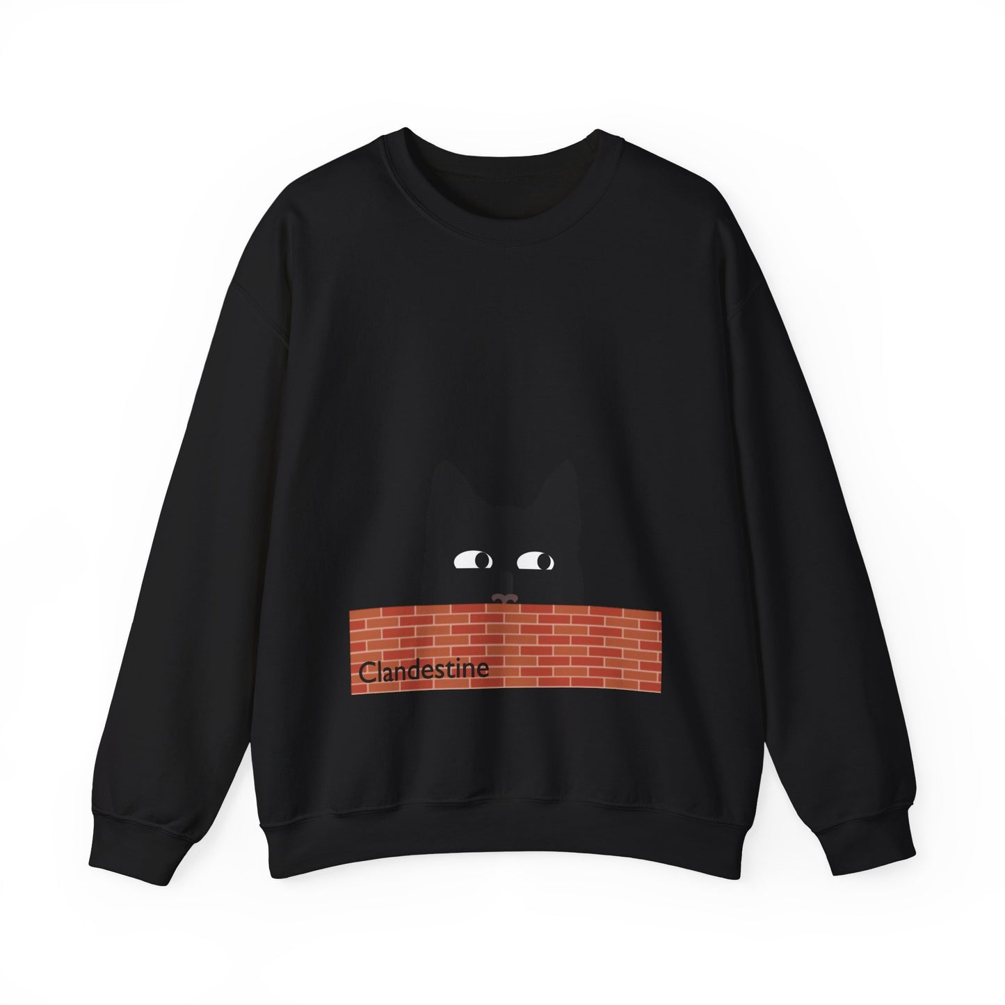 Clandestine Cat Crewneck Sweatshirt