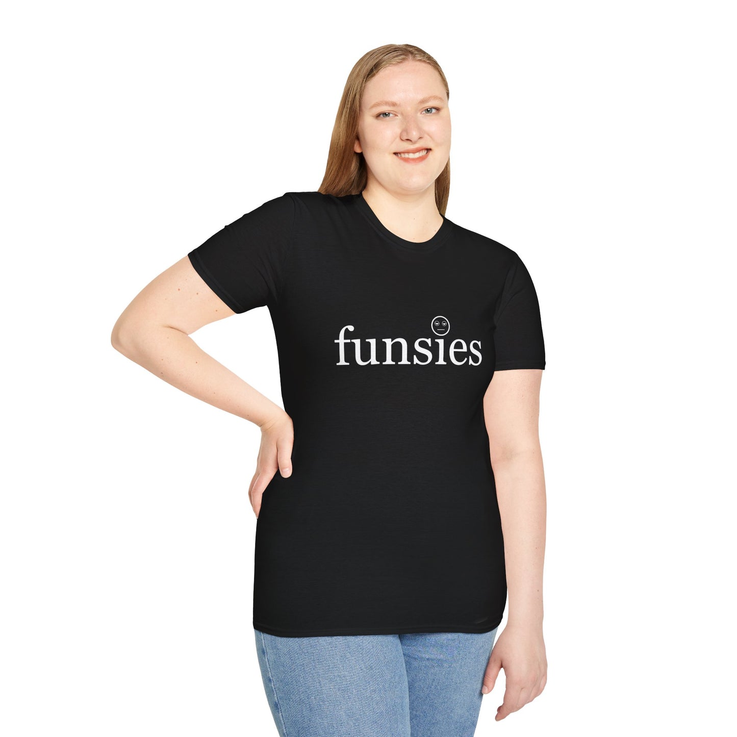 Funsies Poly Blend Crew Neck T-Shirt - Fun Graphic Tee for Casual Wear