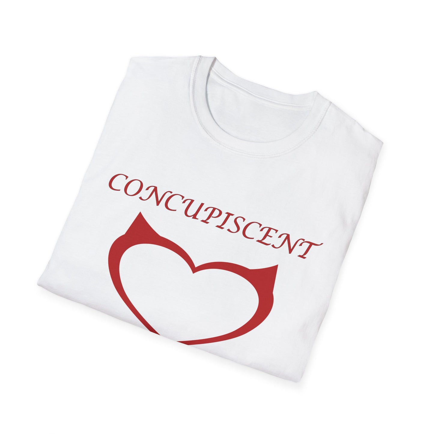 Concupiscent Heart Poly Blend Crew Neck T-Shirt