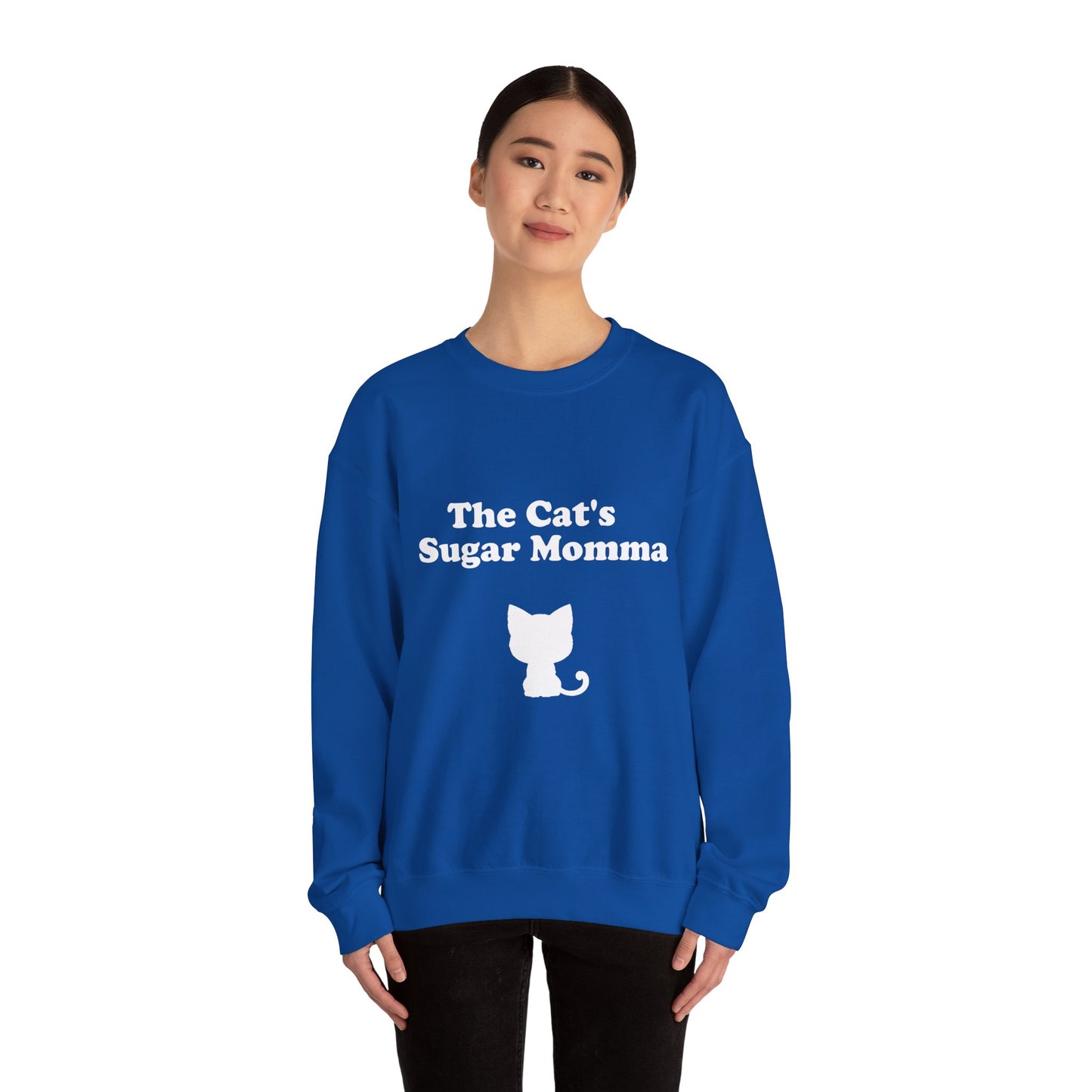 The Cat's Sugar Momma Crewneck Sweatshirt - Perfect for Cat Lovers
