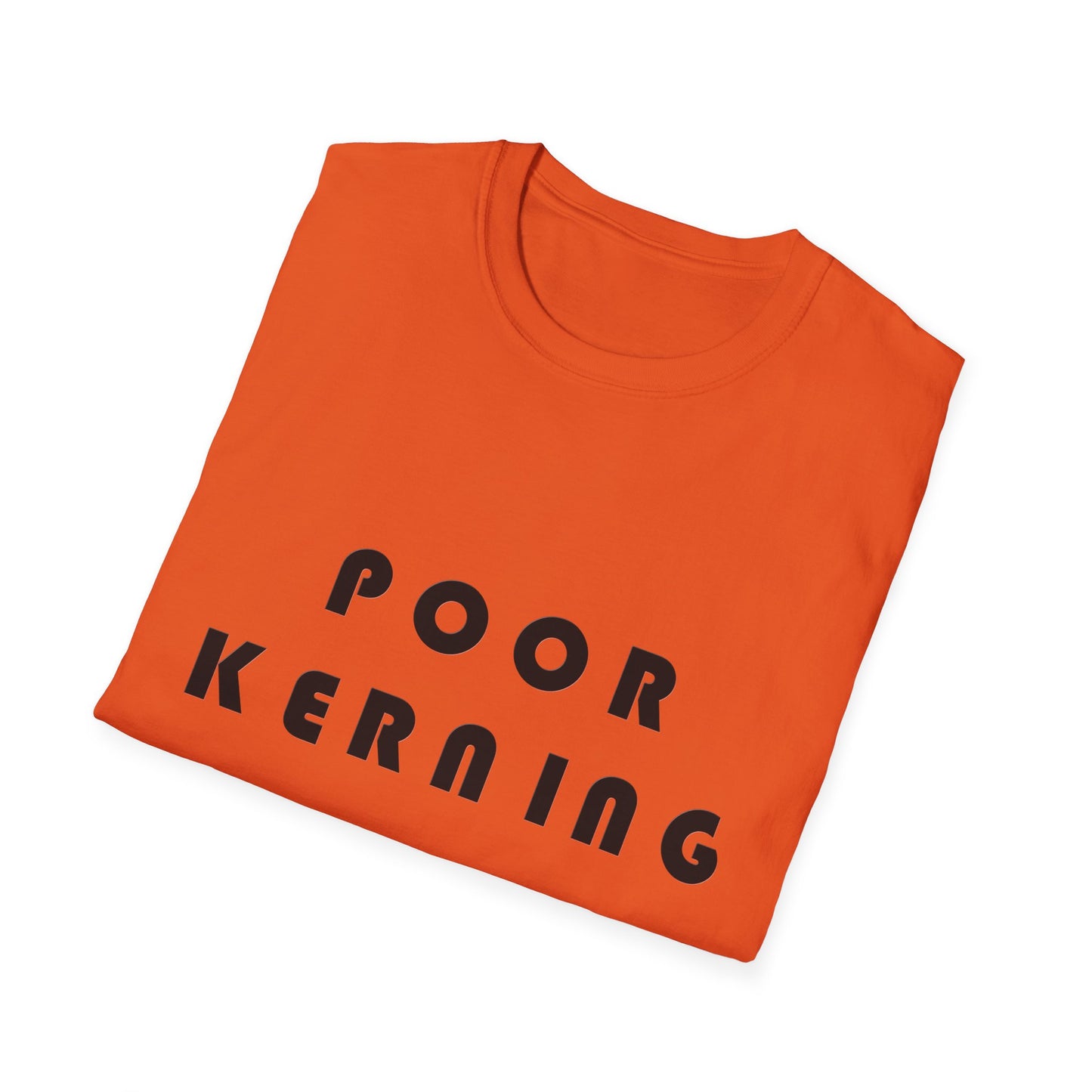 Poor Kerning Poly Blend Crew Neck T-Shirt