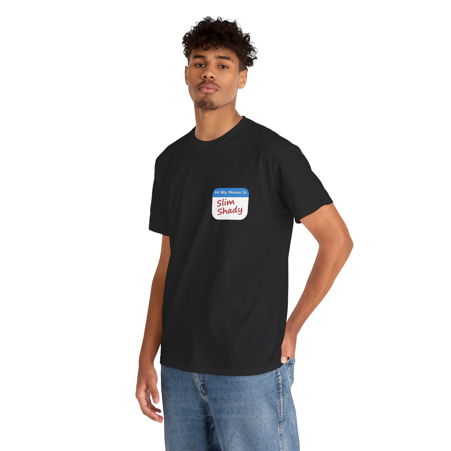 Shady Nametag Heavy Cotton Crew Neck T-Shirt