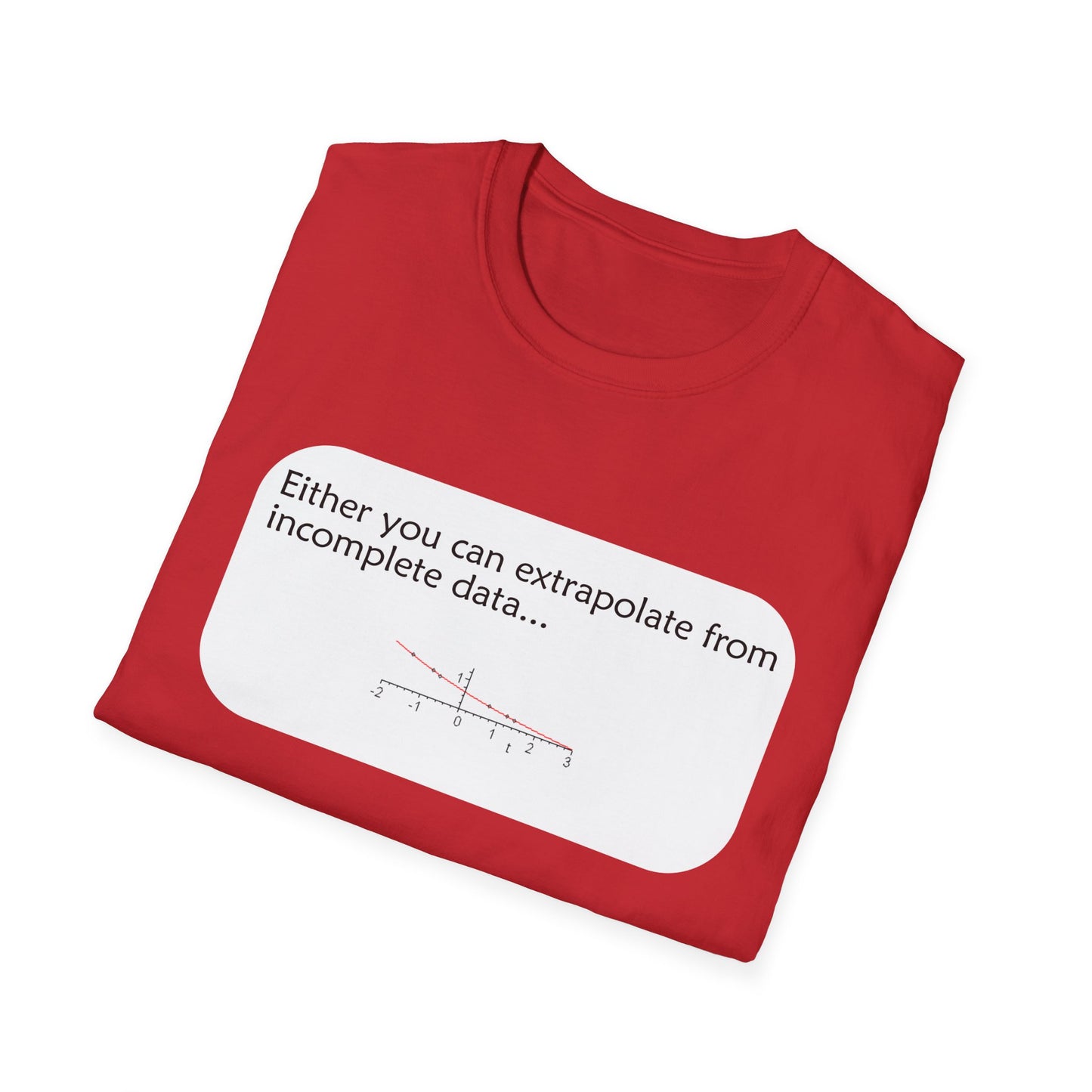 Incomplete Data Poly Blend Crew Neck T-Shirt