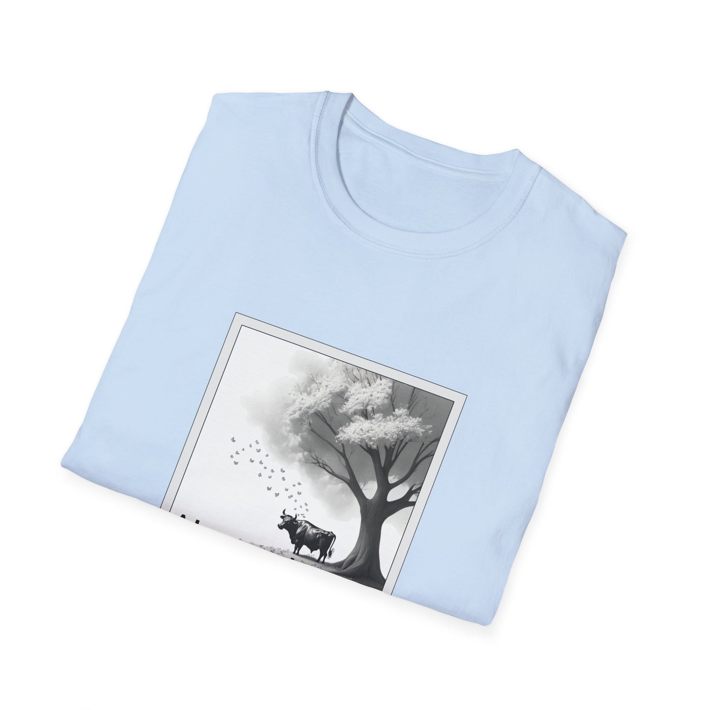 Aberrant Poly Blend Crew Neck T-Shirt - Ferdinand the Bull