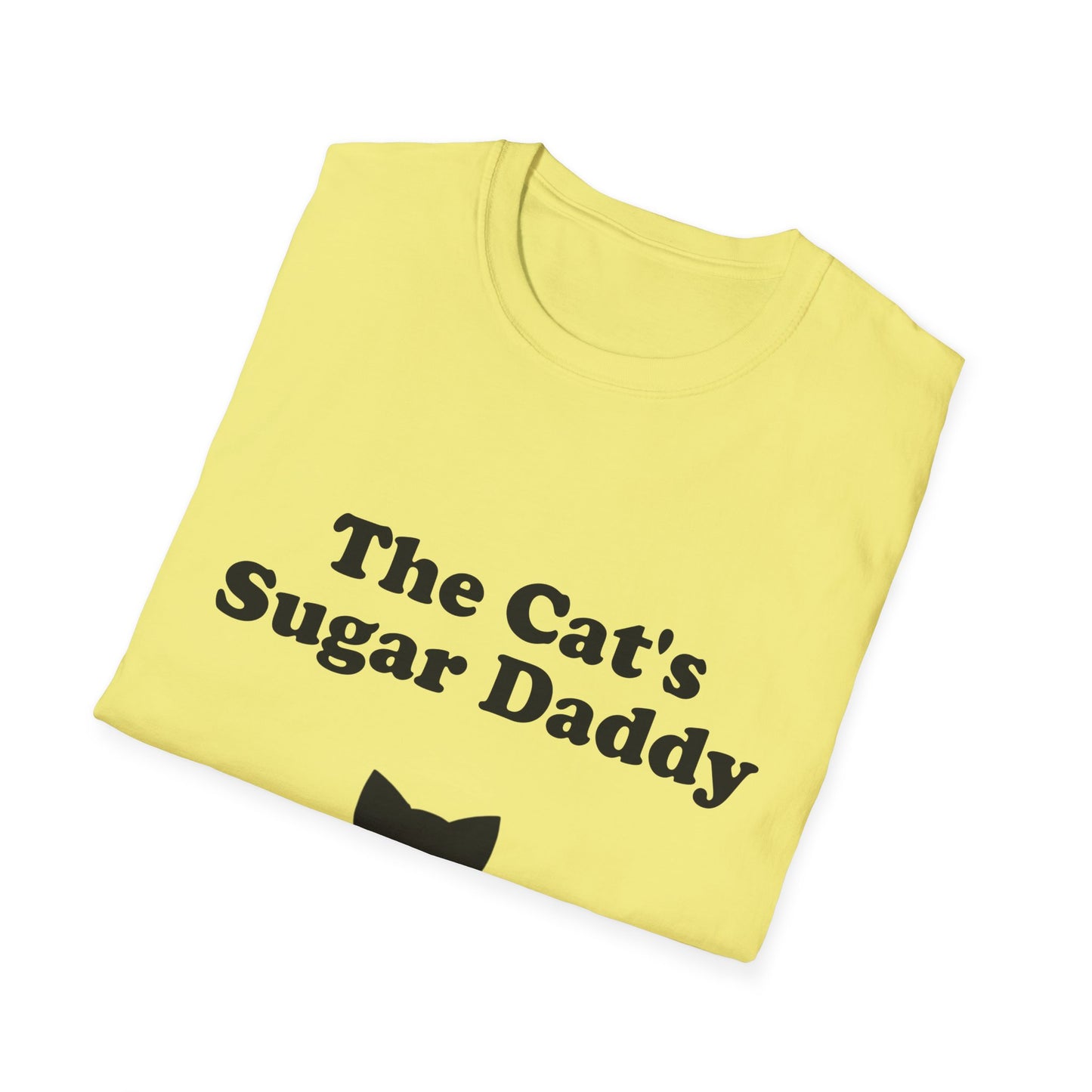 The Cat's Sugar Daddy Poly Blend Crew Neck T-Shirt - Cute Cat Lover Tee