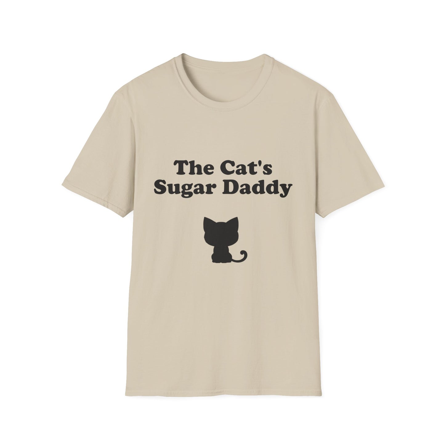 The Cat's Sugar Daddy Poly Blend Crew Neck T-Shirt - Cute Cat Lover Tee