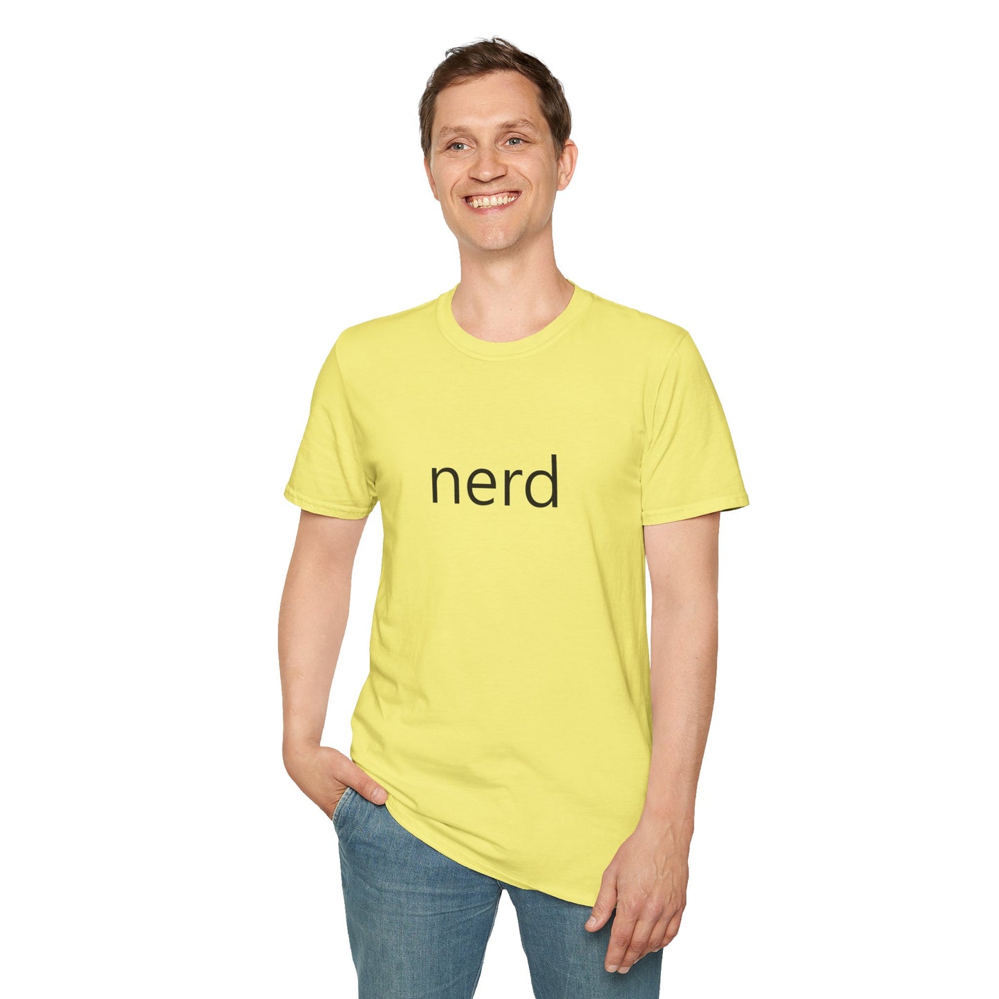 nerd Poly Blend Crew Neck T-Shirt