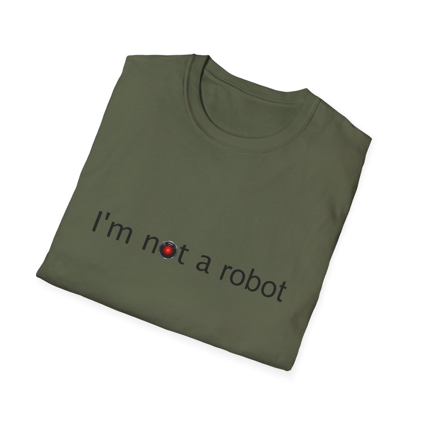 I'm Not a Robot Poly Blend Crew Neck T-Shirt