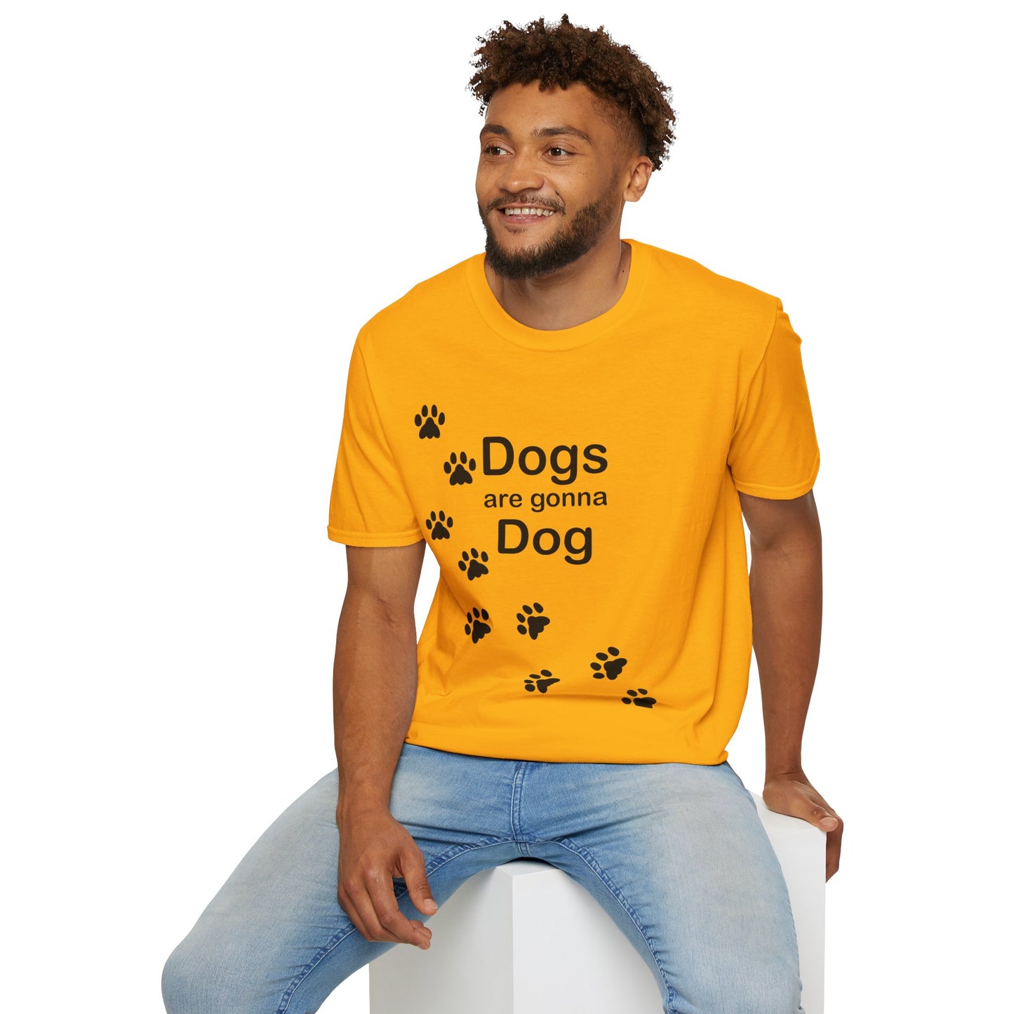 Dogs Are Gonna Dog Poly Blend Crew Neck T-Shirt