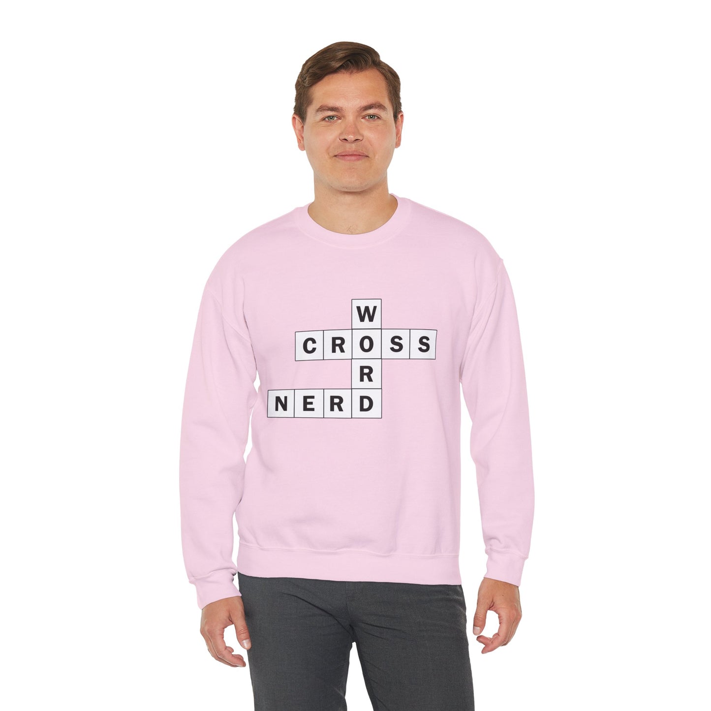 Crossword Nerd Crewneck Sweatshirt - Perfect for Word Game Lovers