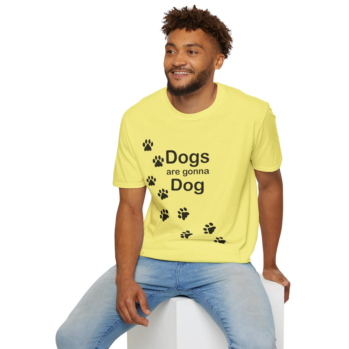 Dogs Are Gonna Dog Poly Blend Crew Neck T-Shirt