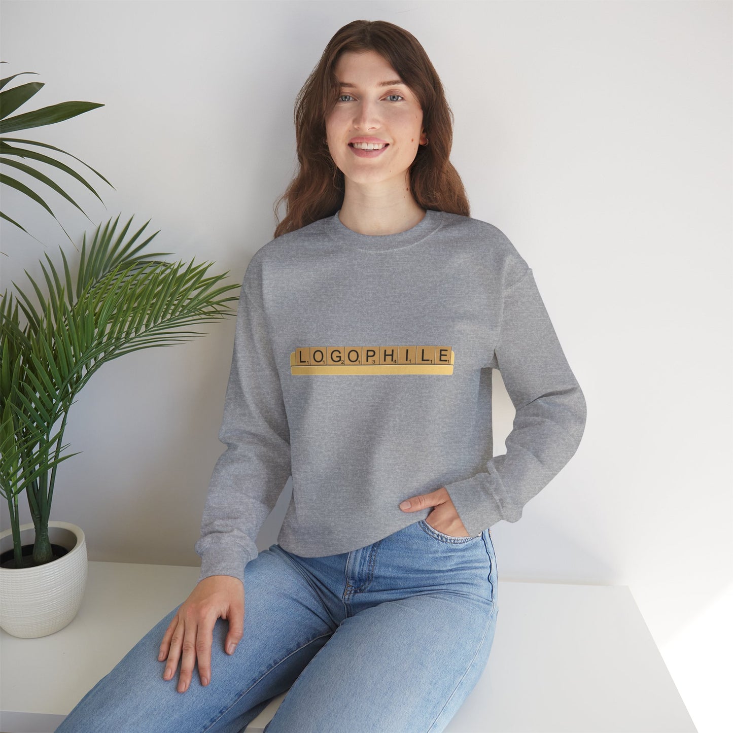 Logophile Crew Neck Sweatshirt - Perfect for Word Lovers and Bookworms
