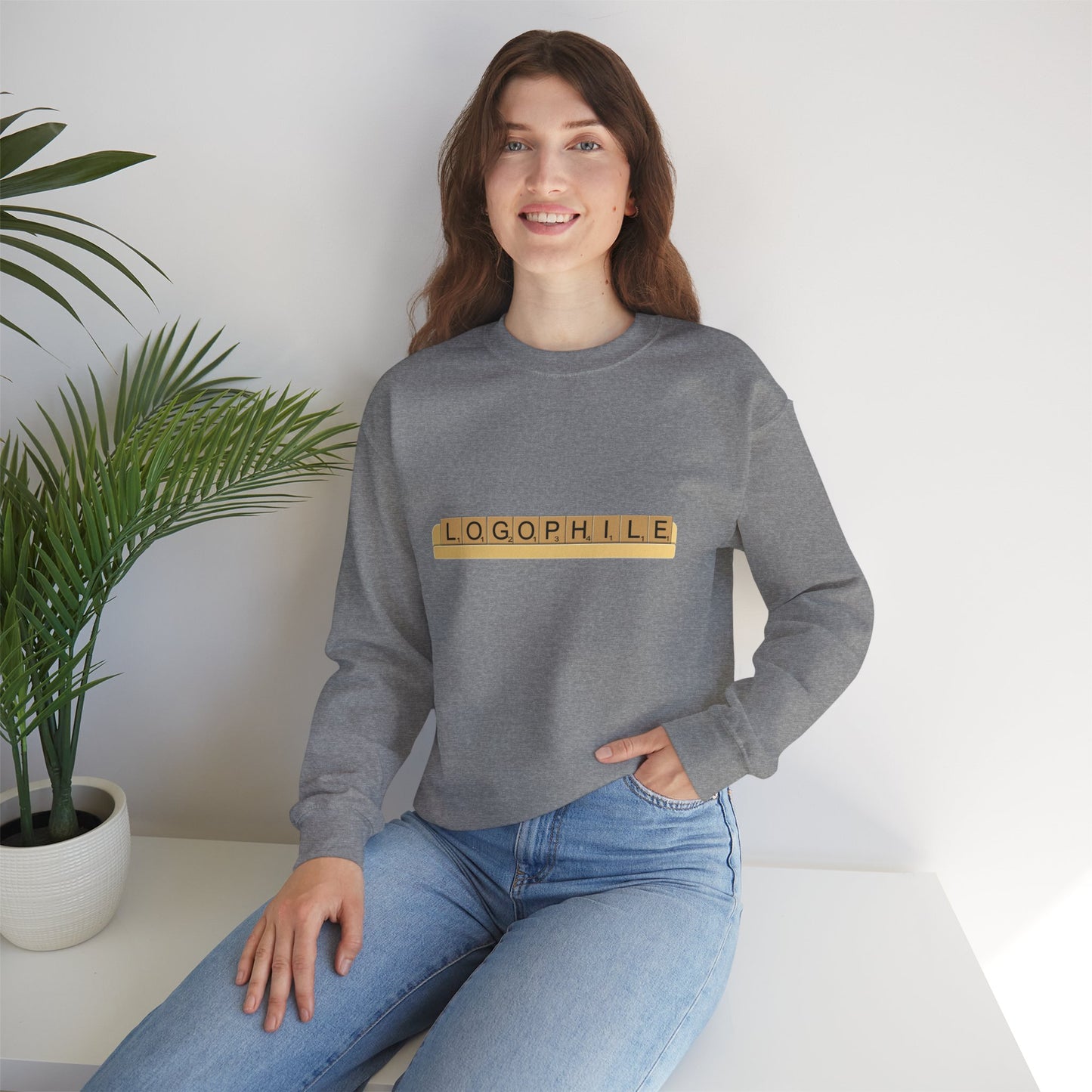 Logophile Crew Neck Sweatshirt - Perfect for Word Lovers and Bookworms