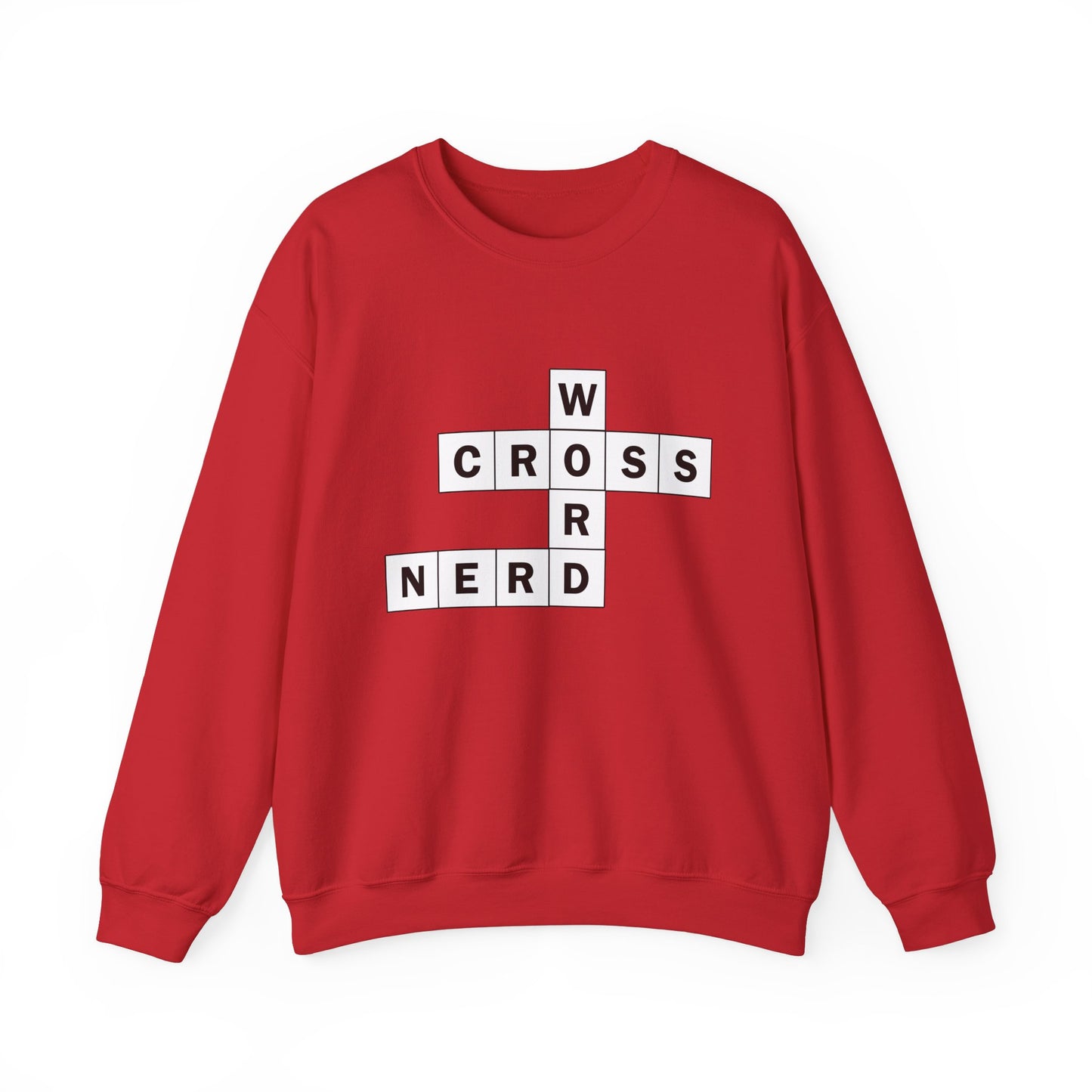 Crossword Nerd Crewneck Sweatshirt - Perfect for Word Game Lovers