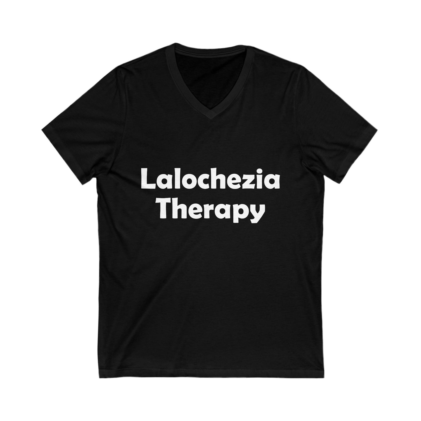 Lalochezia Therapy V-Neck Tee – Fun shirt for Mental Health Awareness