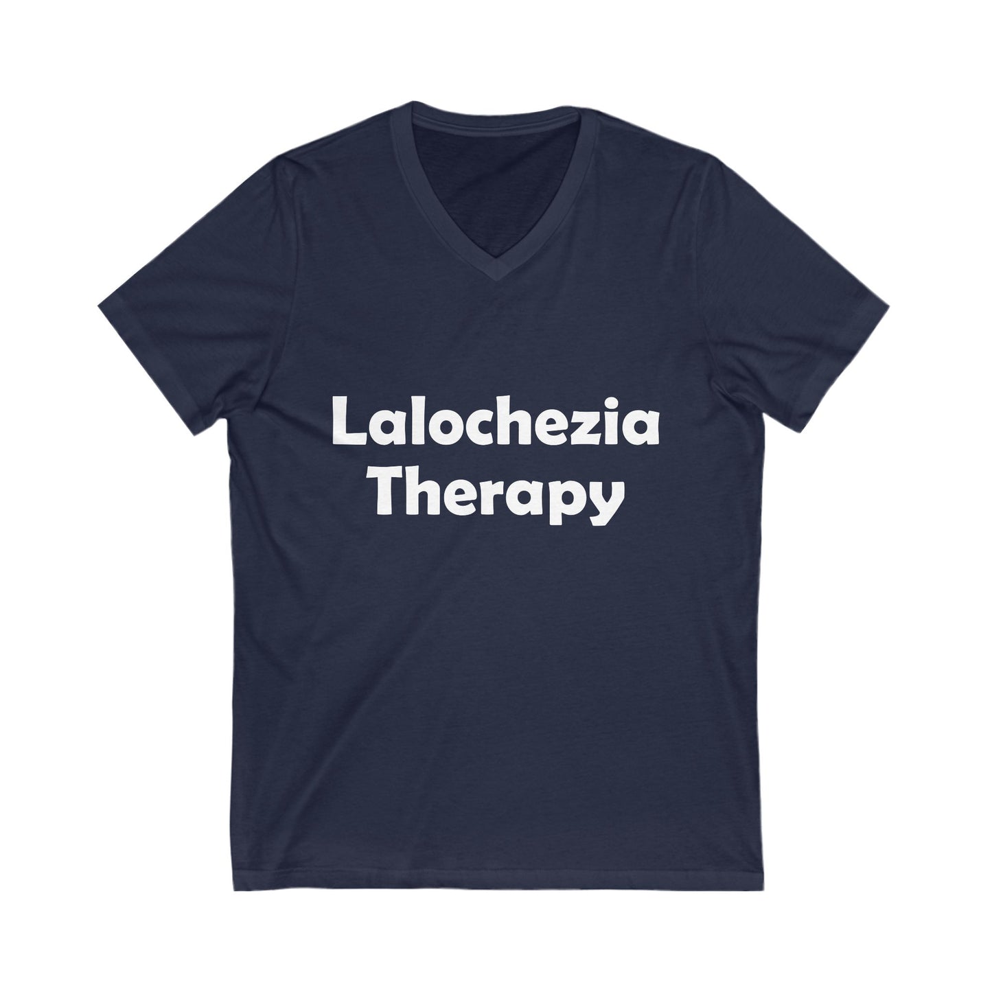 Lalochezia Therapy V-Neck Tee – Fun shirt for Mental Health Awareness