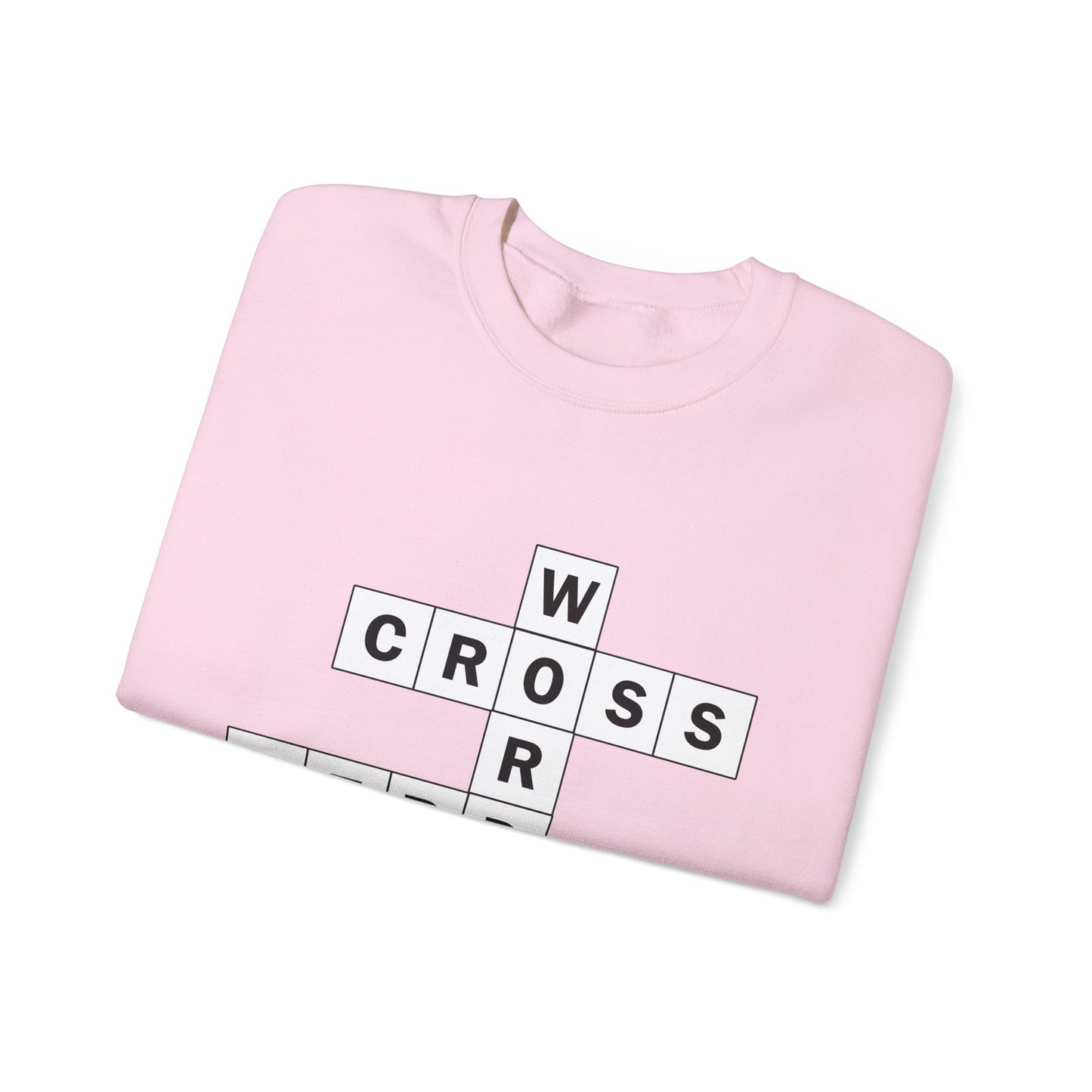Crossword Nerd Crewneck Sweatshirt - Perfect for Word Game Lovers