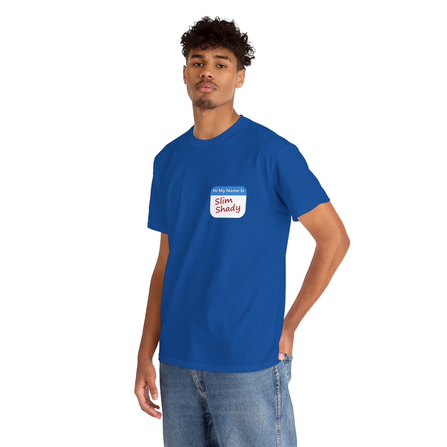 Shady Nametag Heavy Cotton Crew Neck T-Shirt