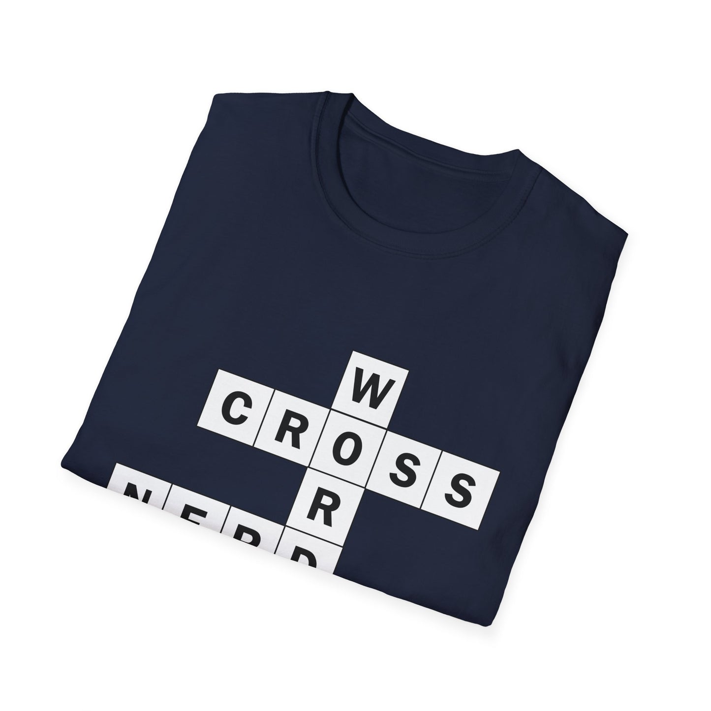 Crossword Nerd Poly Blend Crew Neck T-Shirt - Perfect for Word Game Lovers