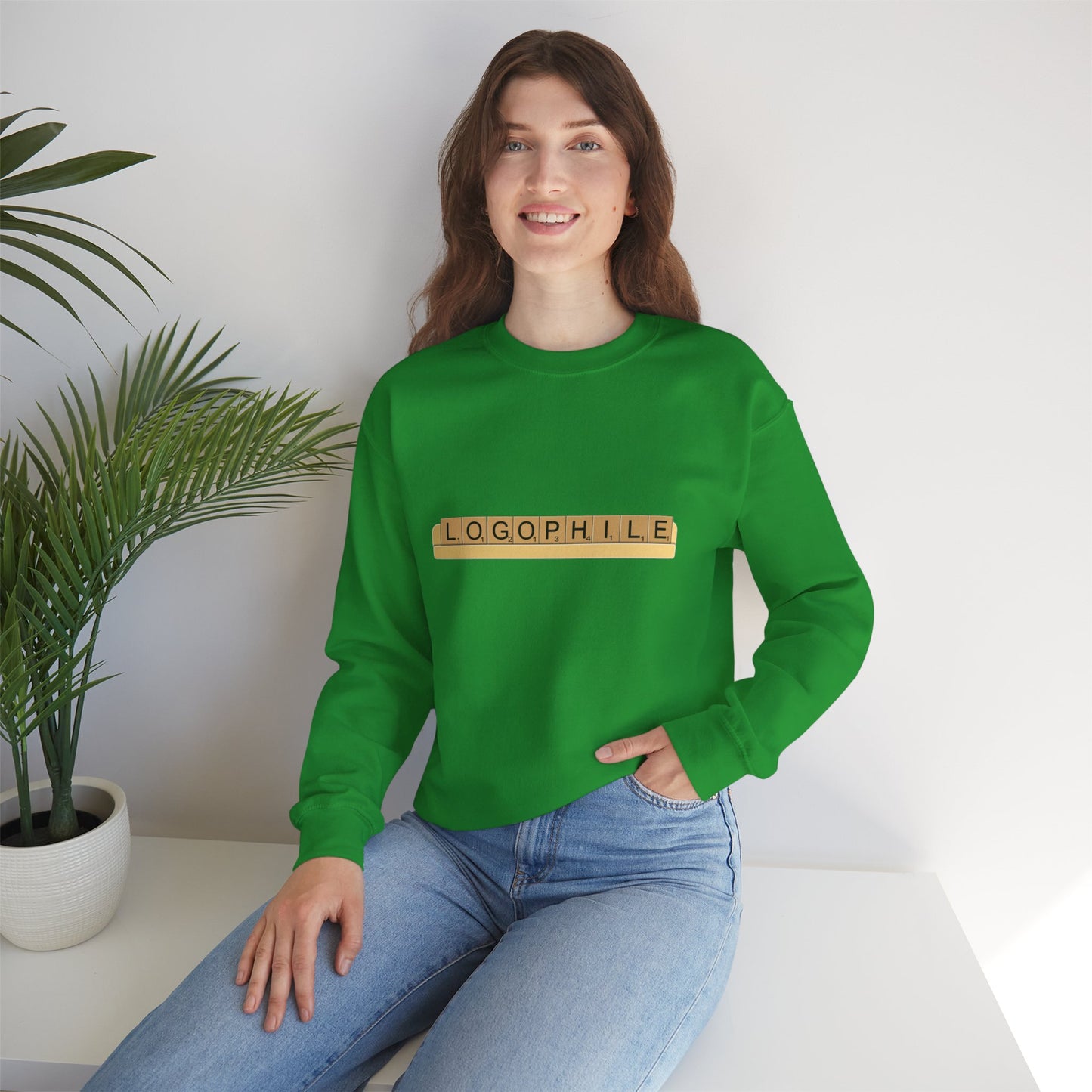 Logophile Crew Neck Sweatshirt - Perfect for Word Lovers and Bookworms