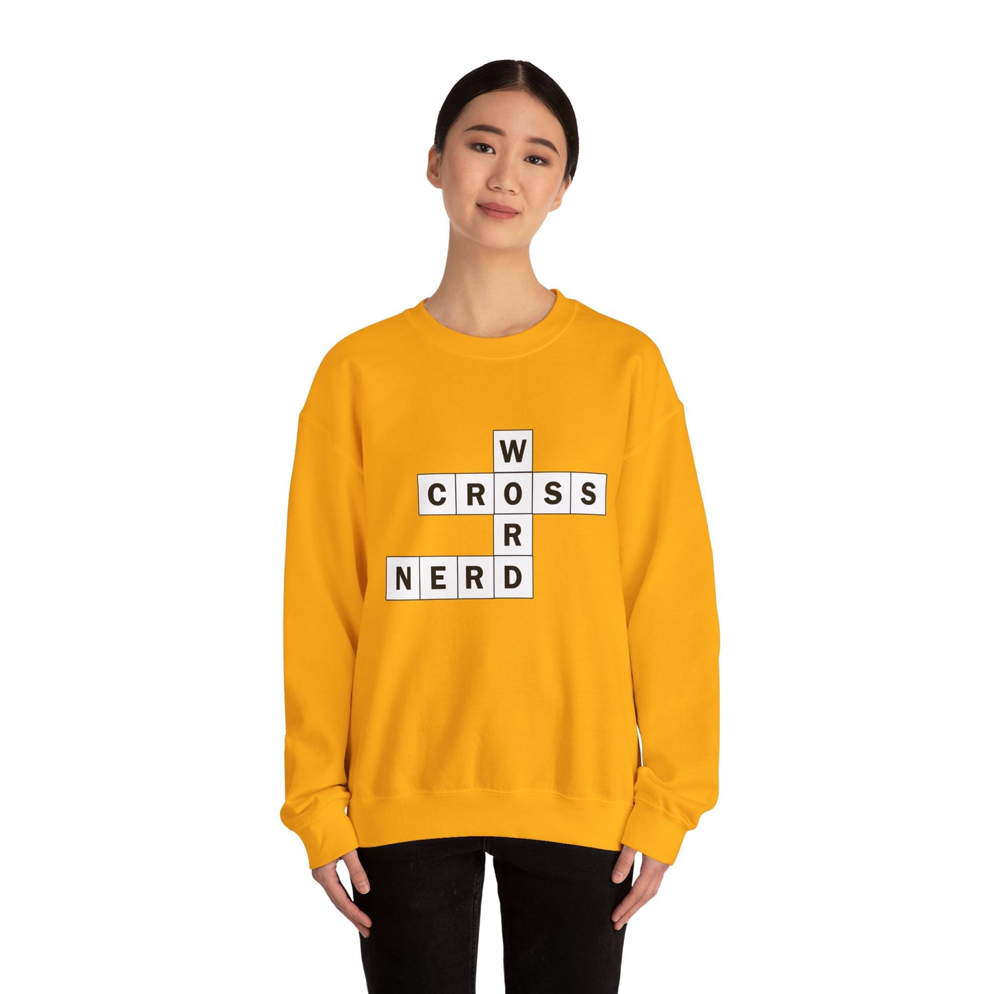 Crossword Nerd Crewneck Sweatshirt - Perfect for Word Game Lovers