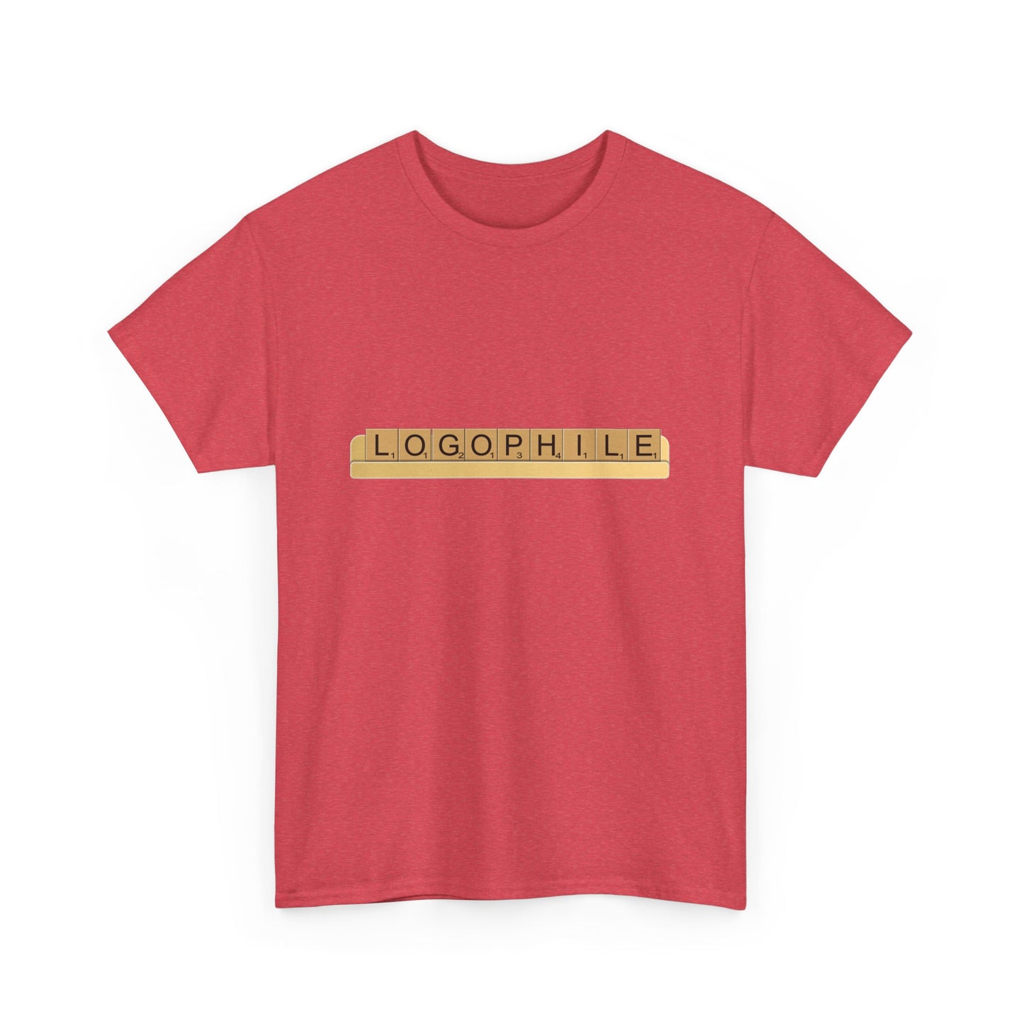 Logophile Heavy Cotton Crew Neck Tee - Perfect for Word Lovers and Book Worms
