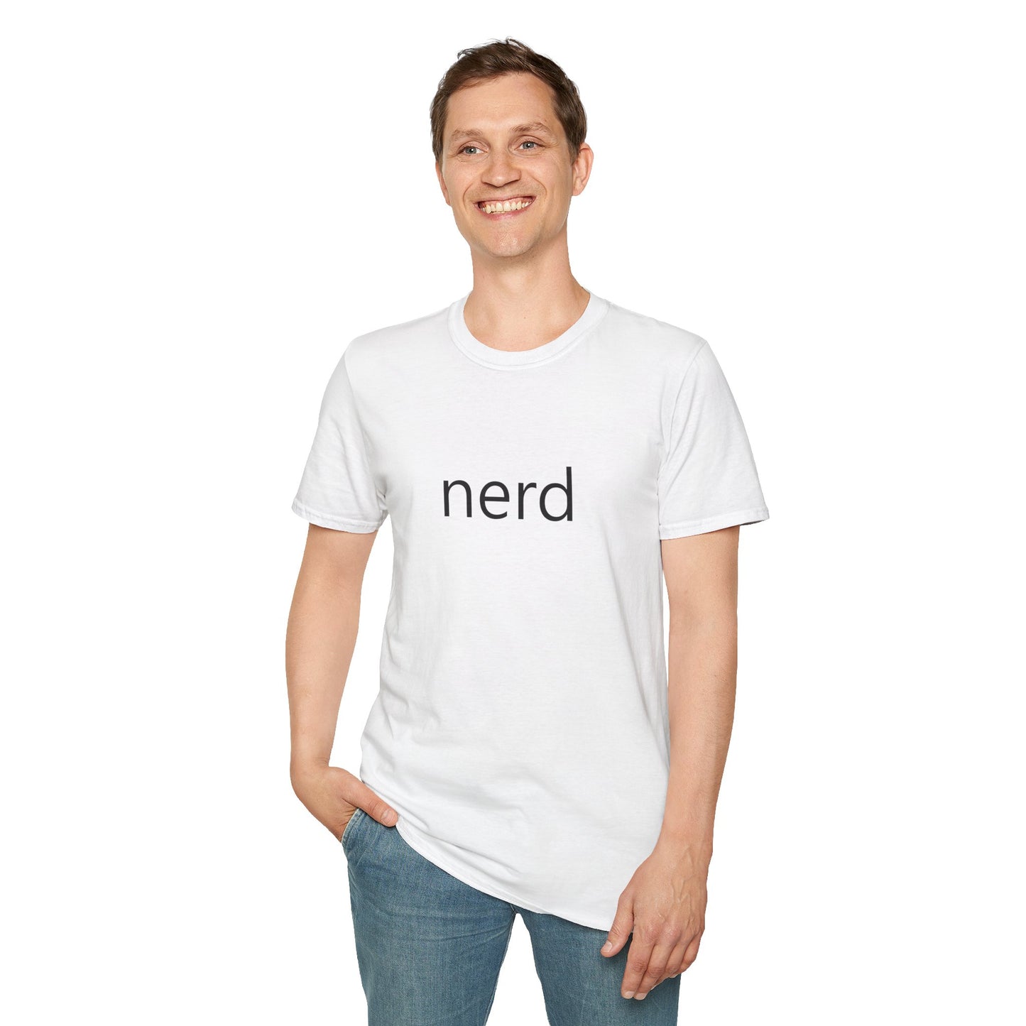 nerd Poly Blend Crew Neck T-Shirt