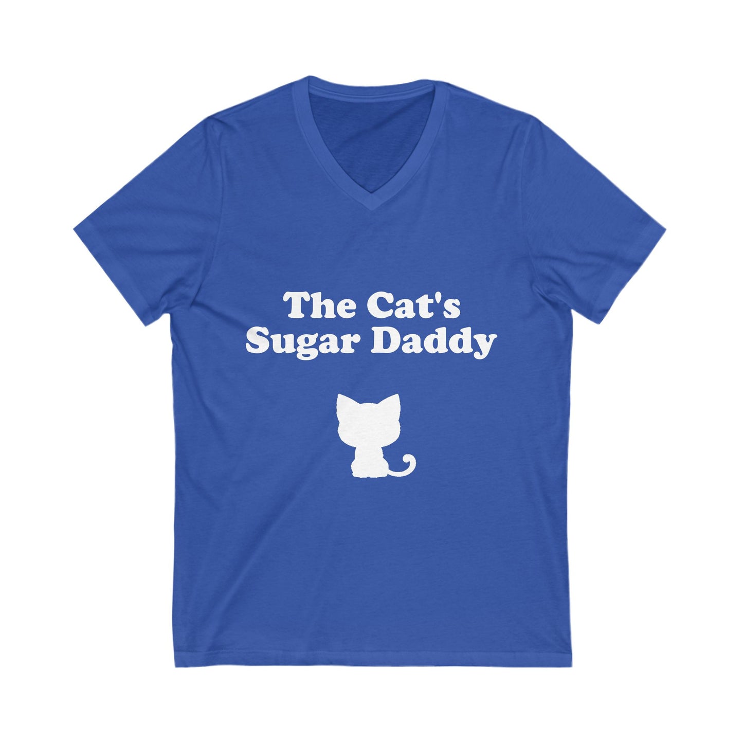 The Cat's Sugar Daddy - V-Neck Tee - Perfect for Cat Lovers