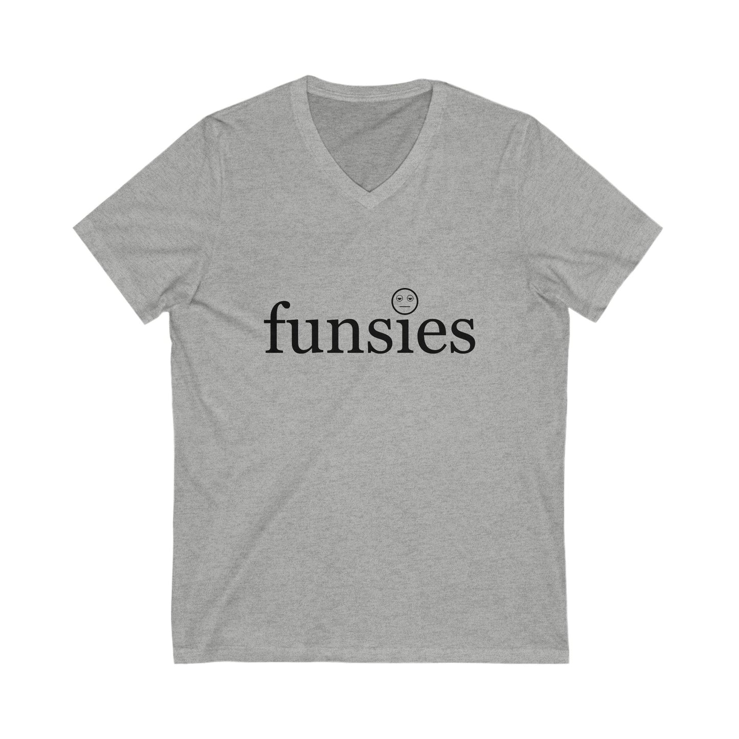 Funsies  V-Neck Tee - Fun & Casual Wear for All Occasions