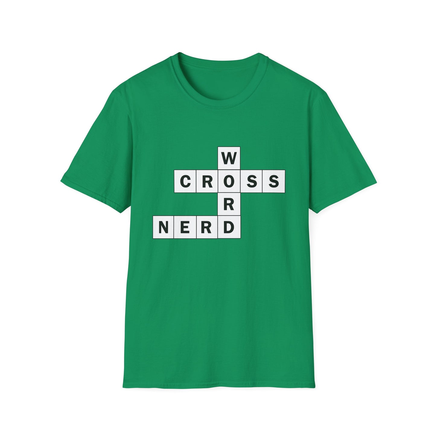 Crossword Nerd Poly Blend Crew Neck T-Shirt - Perfect for Word Game Lovers