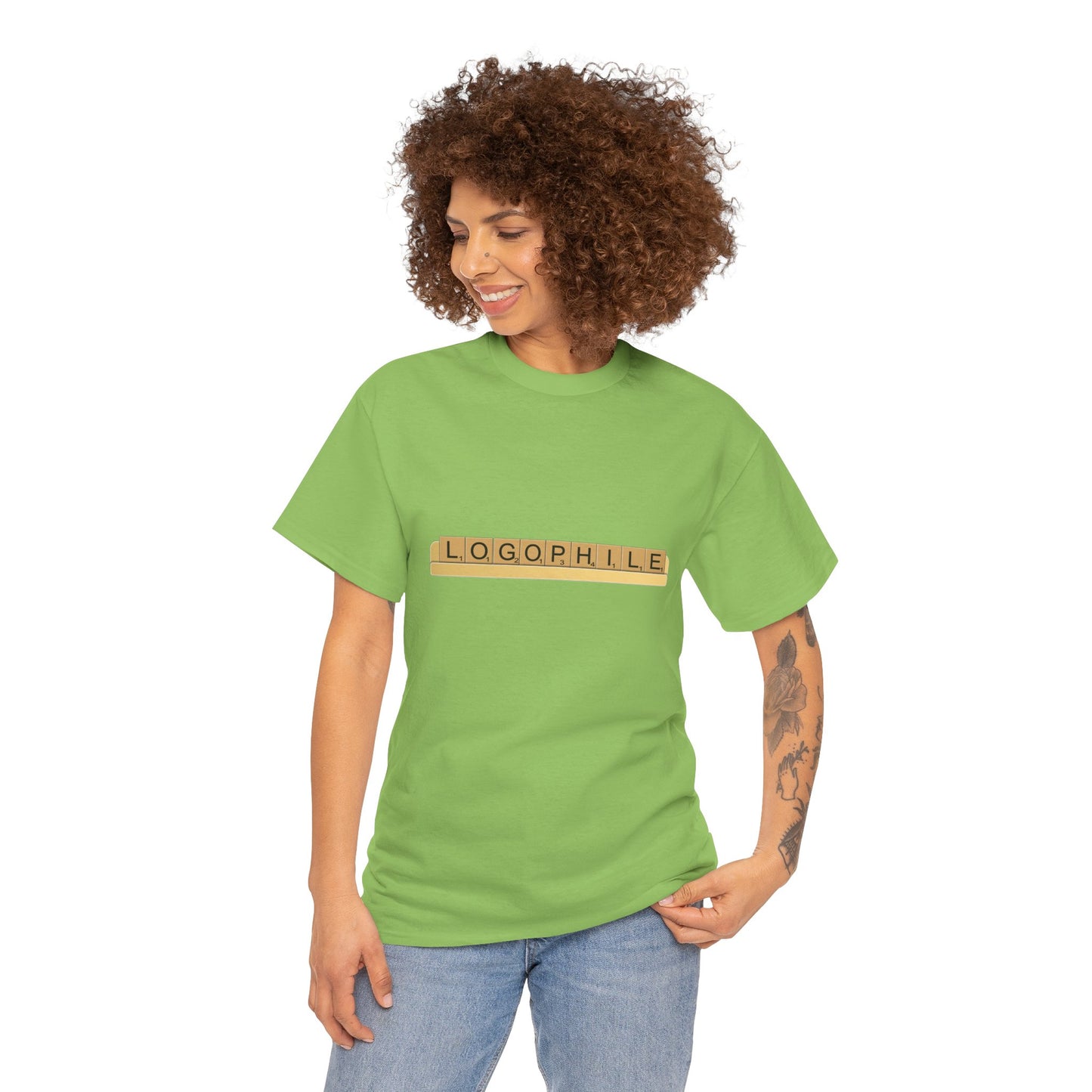 Logophile Heavy Cotton Crew Neck Tee - Perfect for Word Lovers and Book Worms