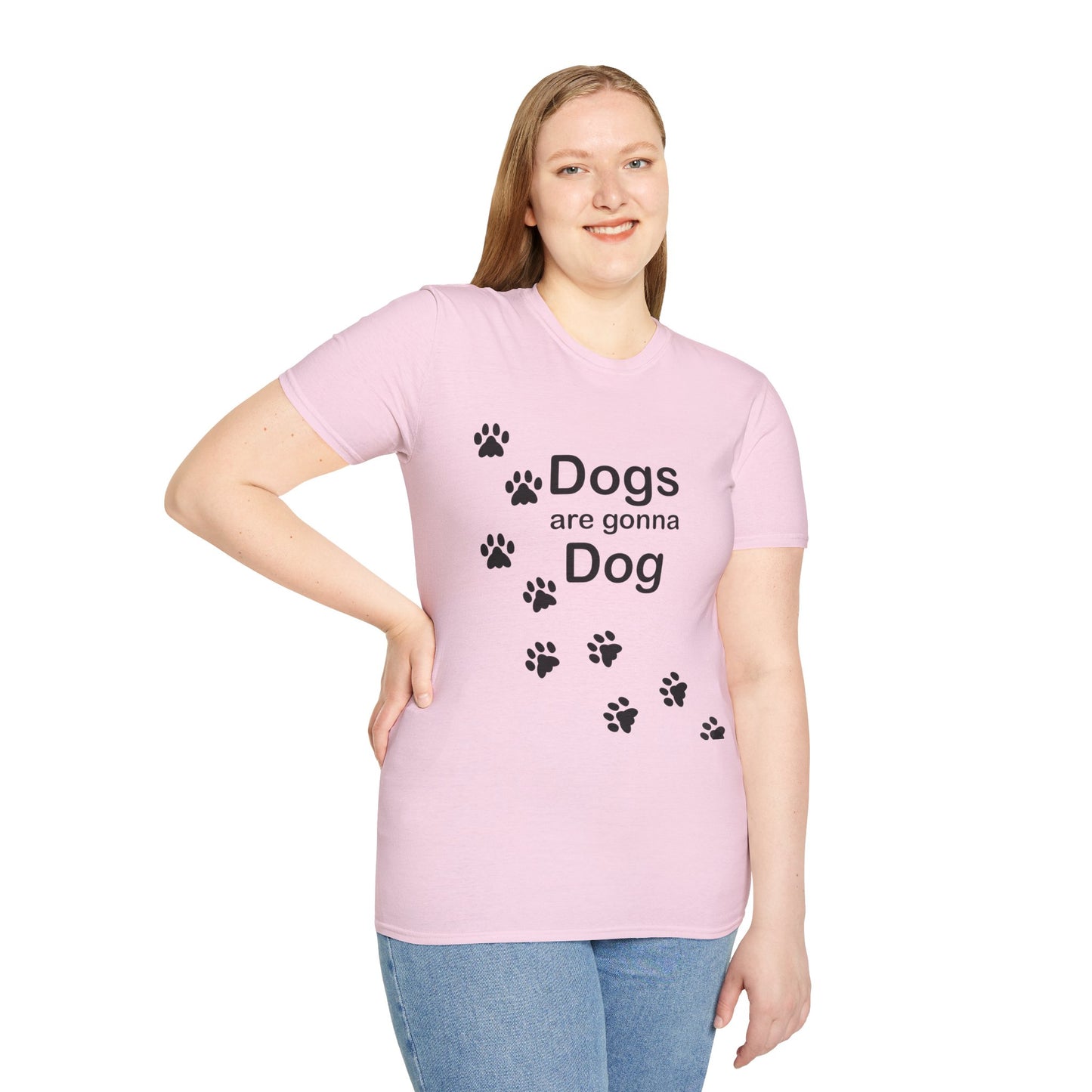 Dogs Are Gonna Dog Poly Blend Crew Neck T-Shirt
