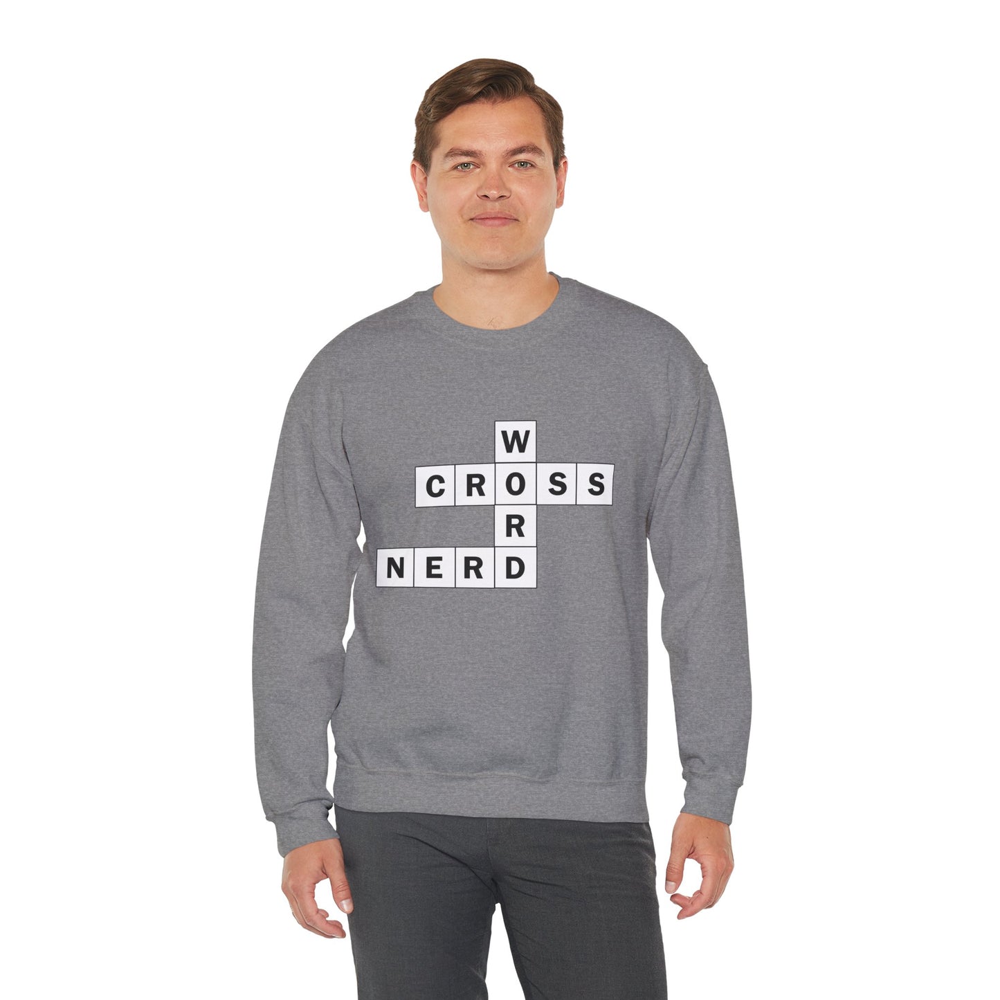 Crossword Nerd Crewneck Sweatshirt - Perfect for Word Game Lovers