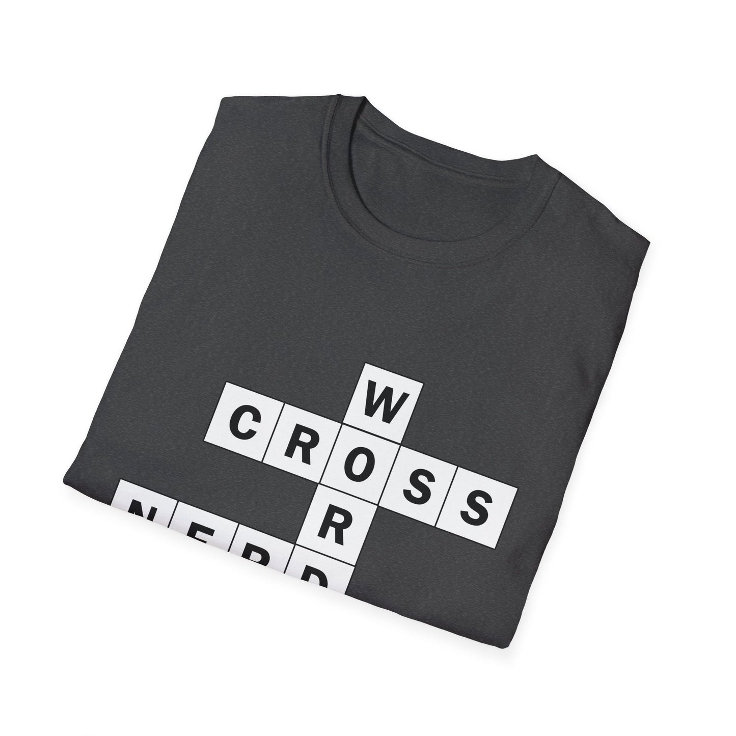 Crossword Nerd Poly Blend Crew Neck T-Shirt - Perfect for Word Game Lovers