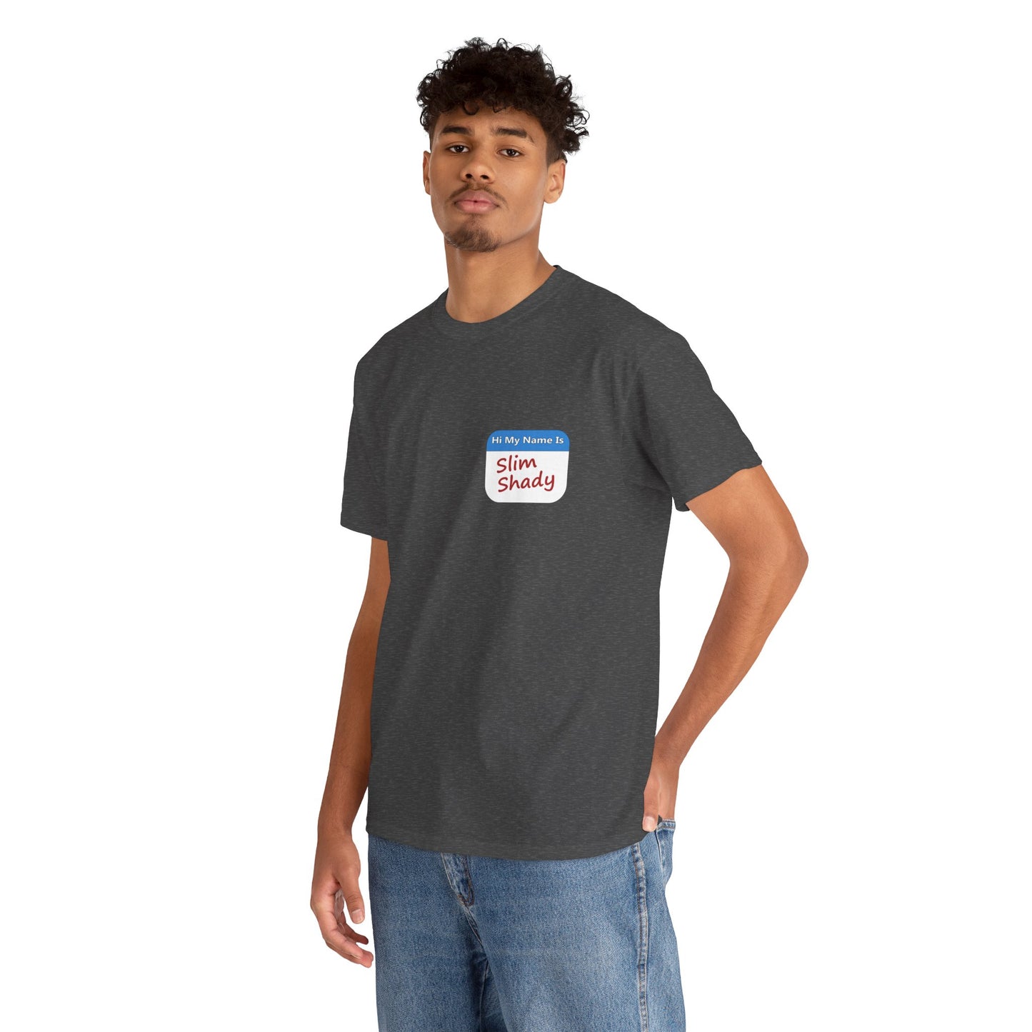 Shady Nametag Heavy Cotton Crew Neck T-Shirt