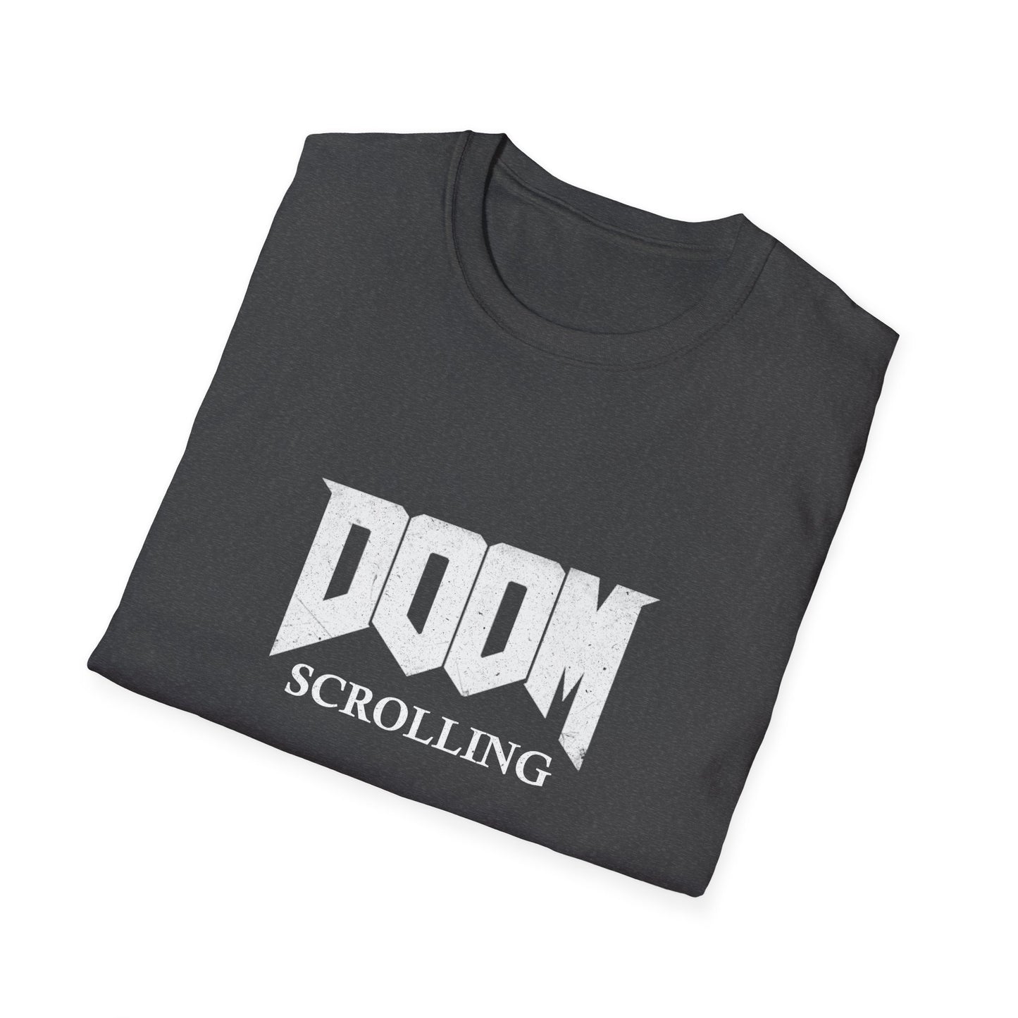 Doom Scrolling Poly Blend Crew Neck T Shirt