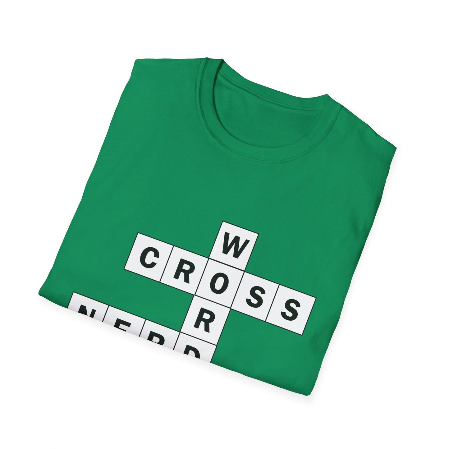 Crossword Nerd Poly Blend Crew Neck T-Shirt - Perfect for Word Game Lovers