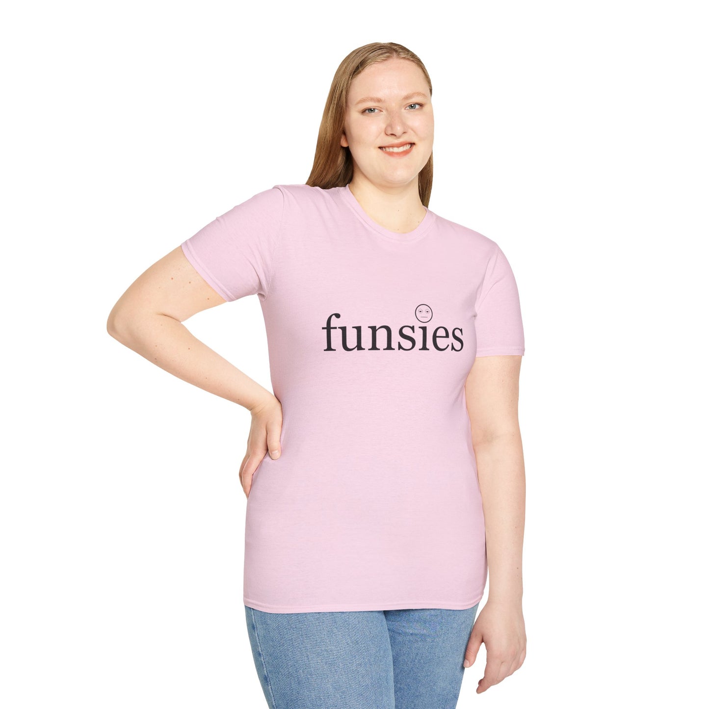 Funsies Poly Blend Crew Neck T-Shirt - Fun Graphic Tee for Casual Wear