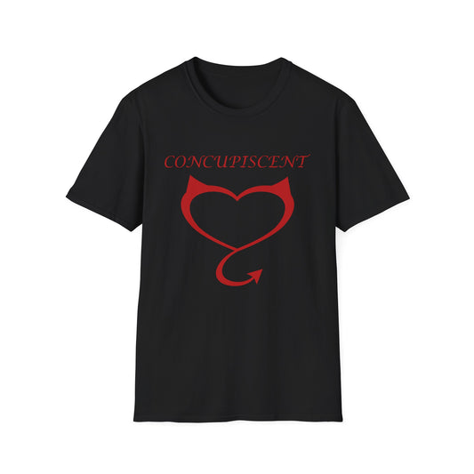 Concupiscent Heart Poly Blend Crew Neck T-Shirt