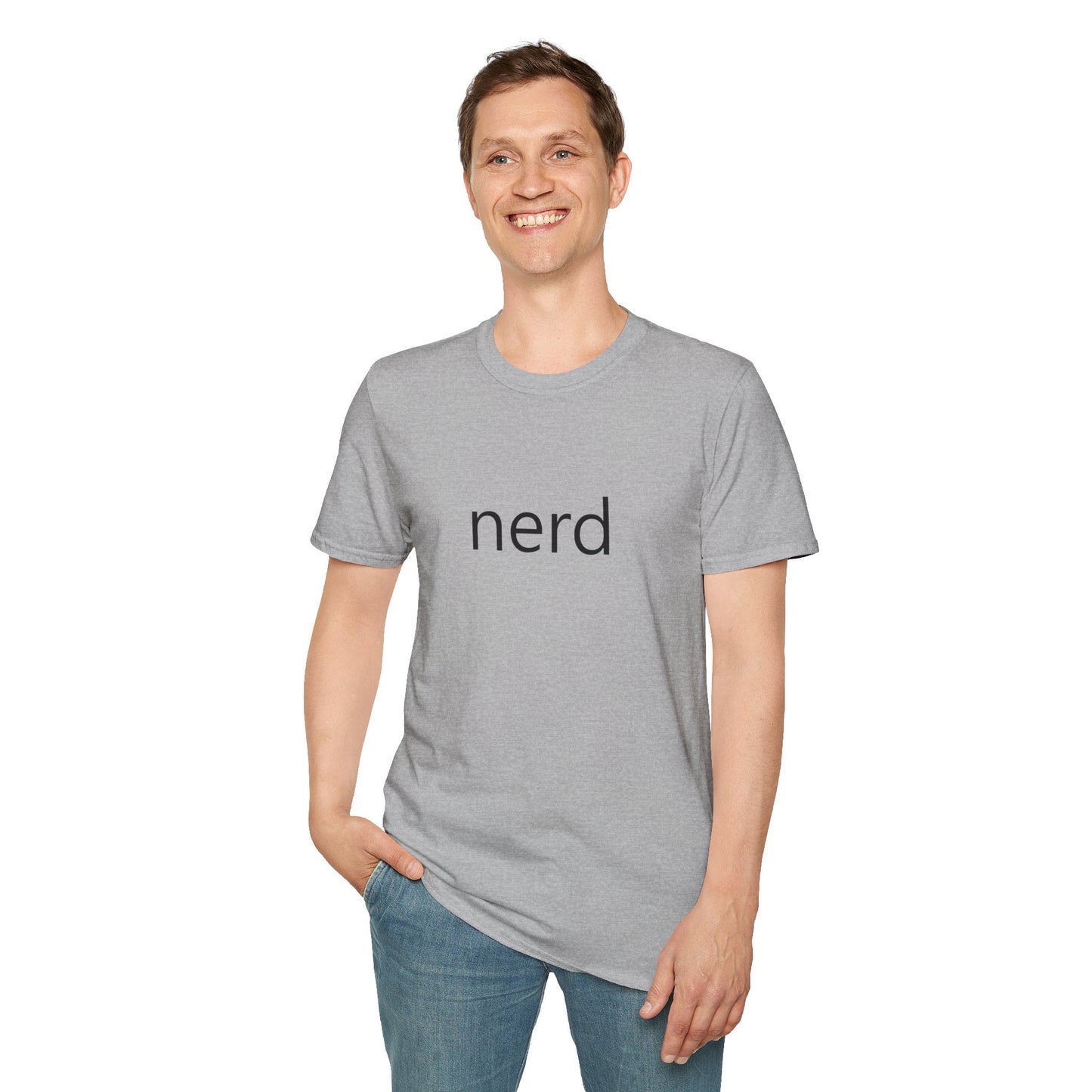 nerd Poly Blend Crew Neck T-Shirt