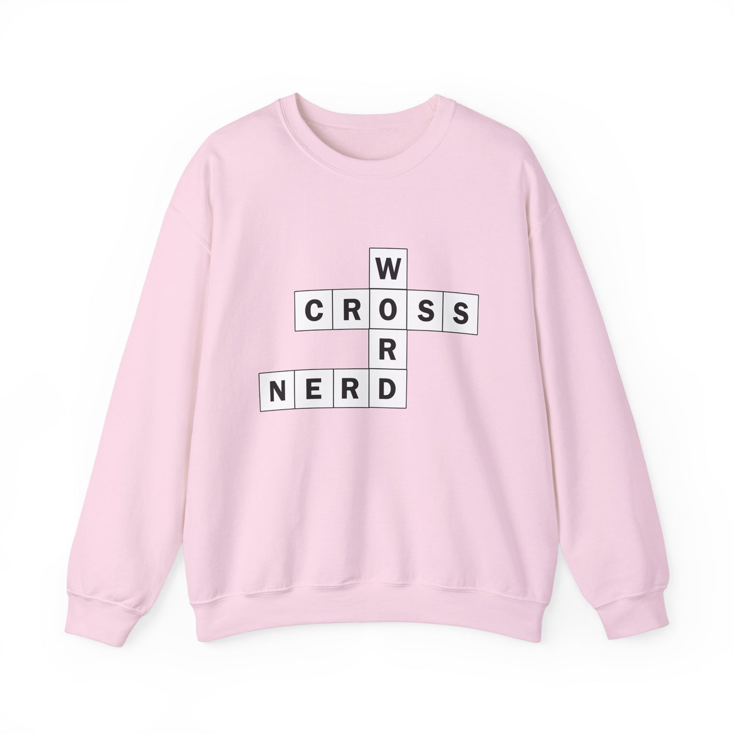 Crossword Nerd Crewneck Sweatshirt - Perfect for Word Game Lovers