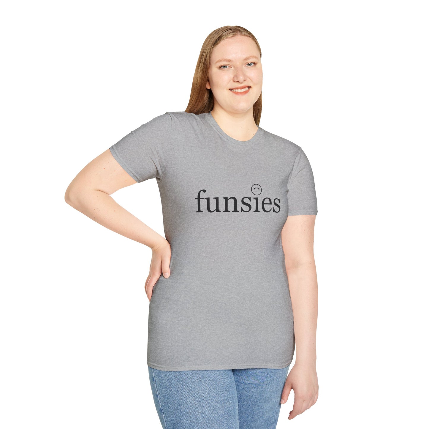 Funsies Poly Blend Crew Neck T-Shirt - Fun Graphic Tee for Casual Wear
