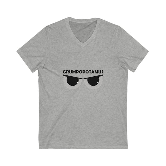 Grumpy Grumpopotamus V-Neck Tee