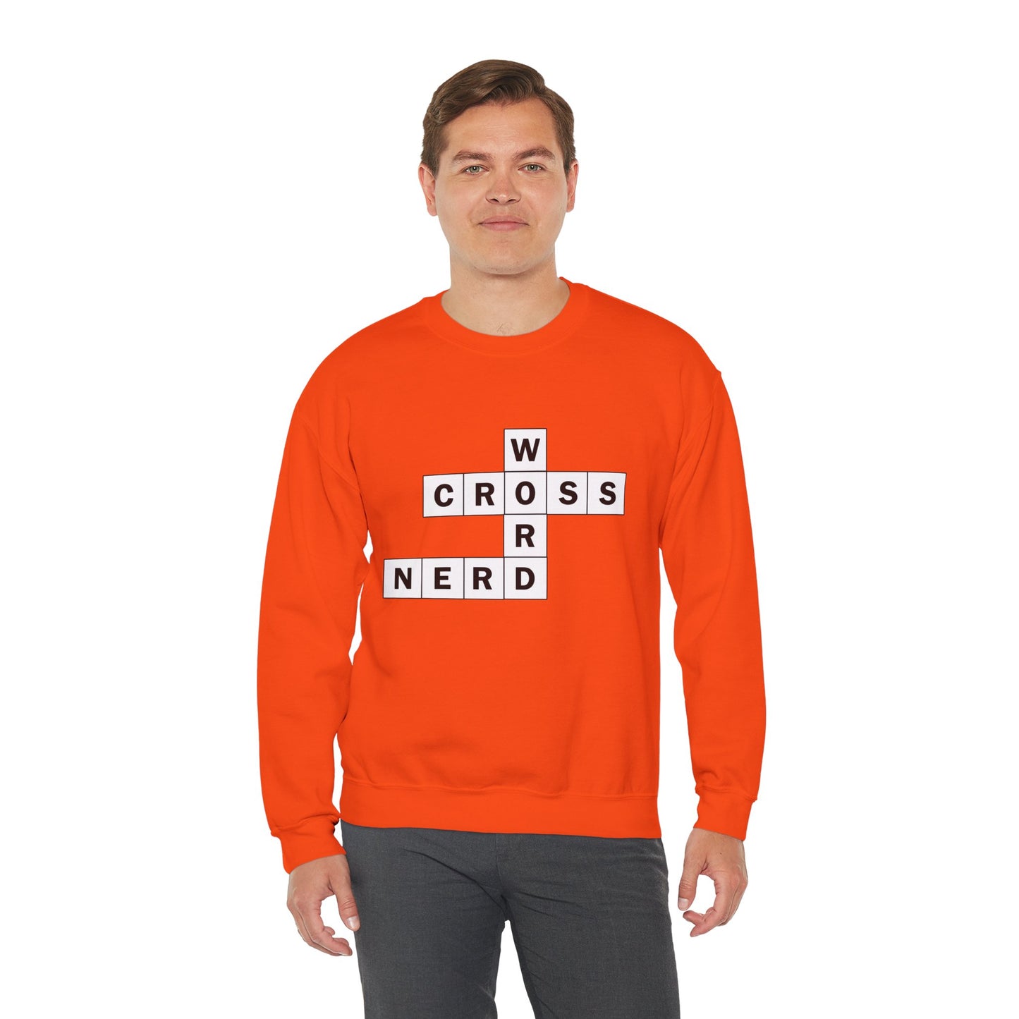 Crossword Nerd Crewneck Sweatshirt - Perfect for Word Game Lovers