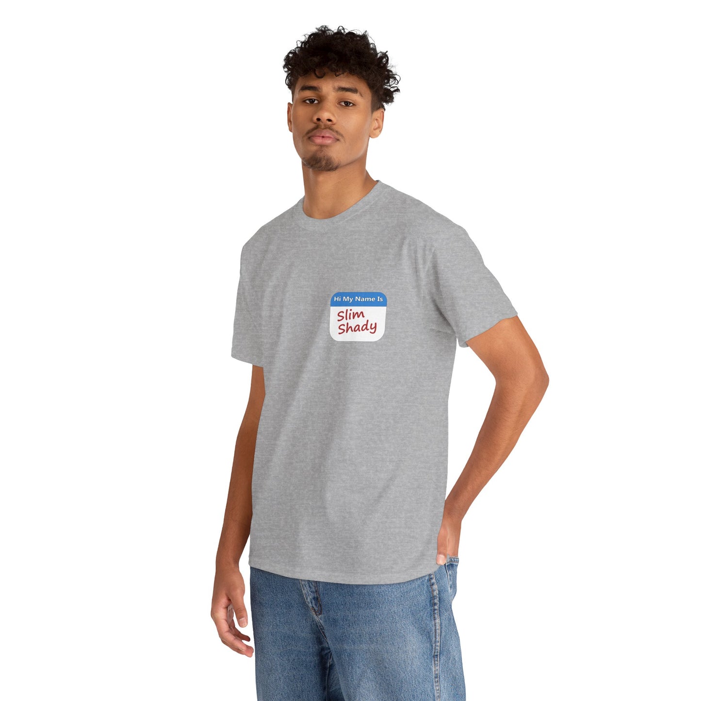 Shady Nametag Heavy Cotton Crew Neck T-Shirt