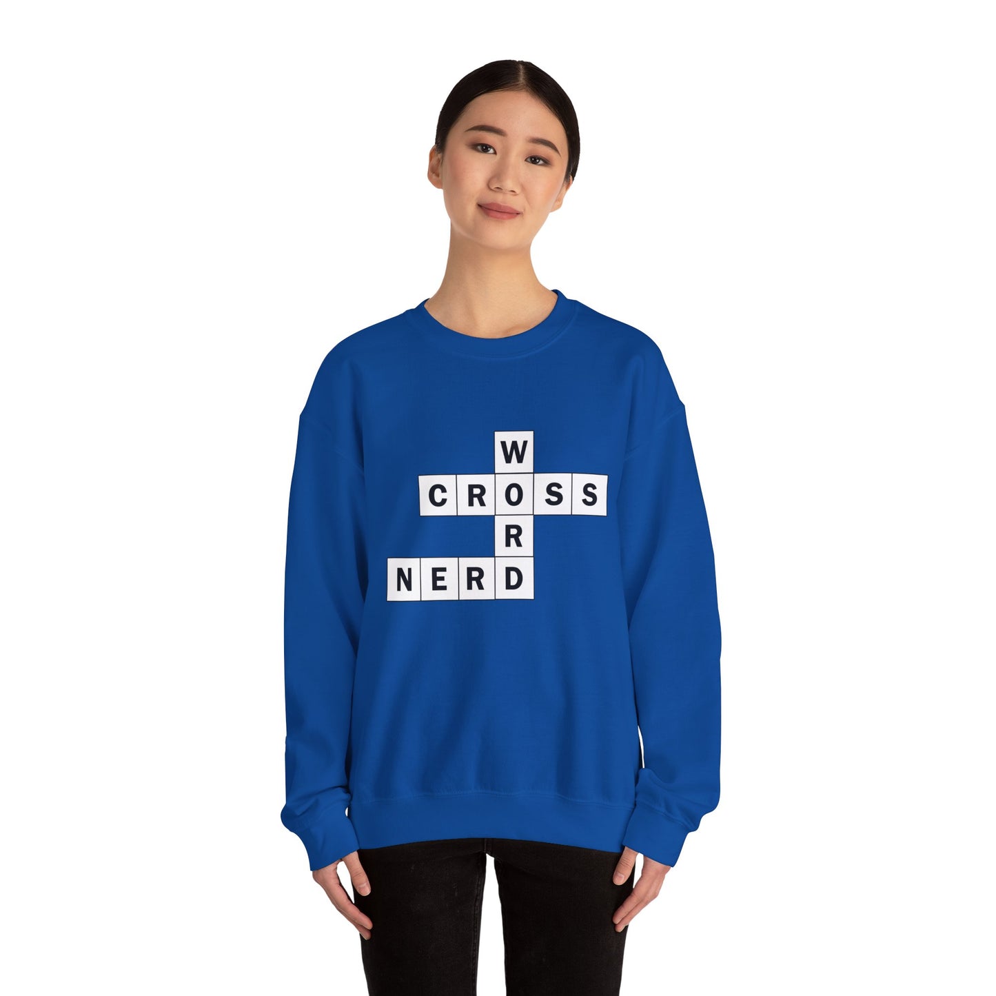 Crossword Nerd Crewneck Sweatshirt - Perfect for Word Game Lovers