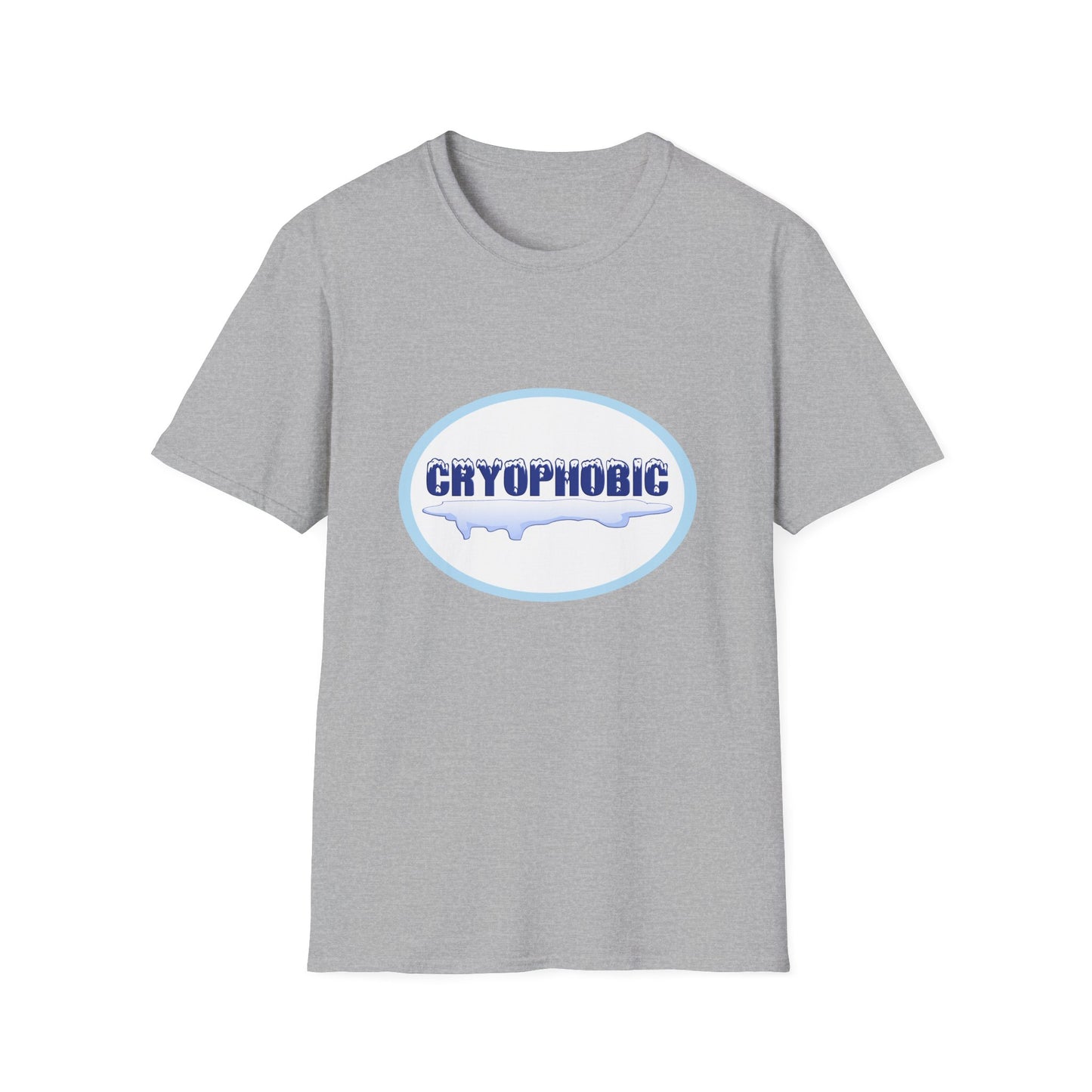 Cryophobic Poly Blend Crew Neck T-Shirt - Cool Graphic for Cold weather Haters