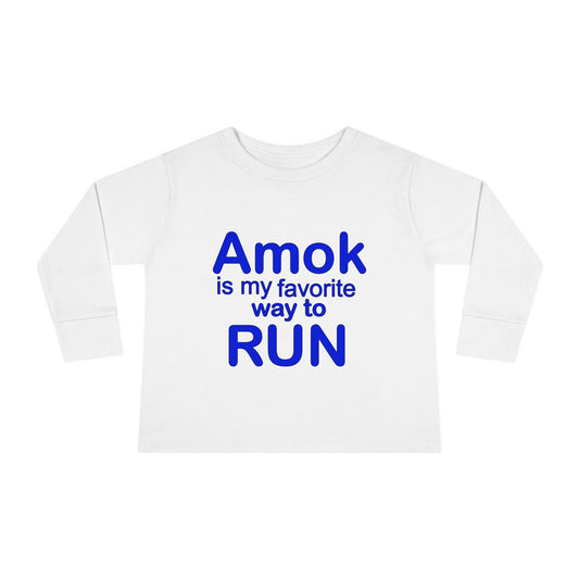 Toddler Running Amok Long Sleeve Tee