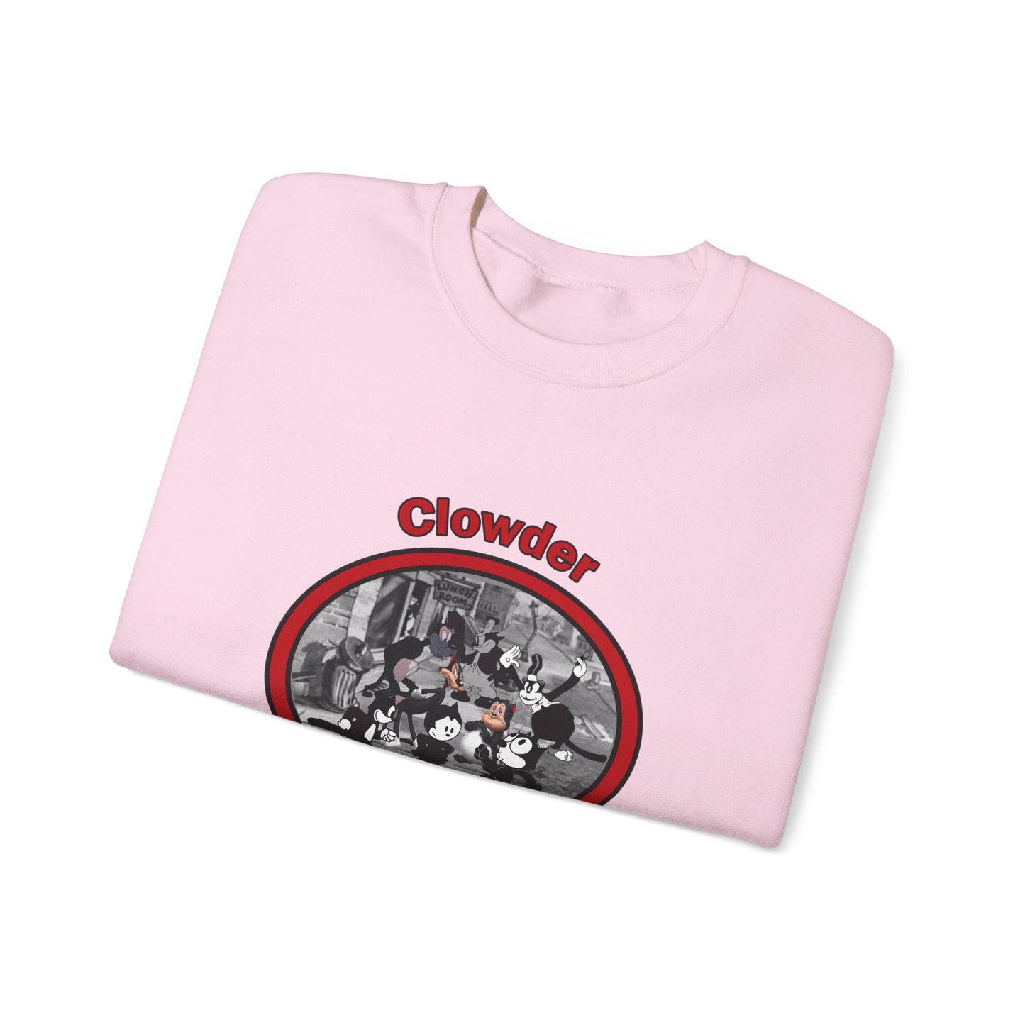 Clowder Crewneck Sweatshirt - Cozy Pullover with vintage design